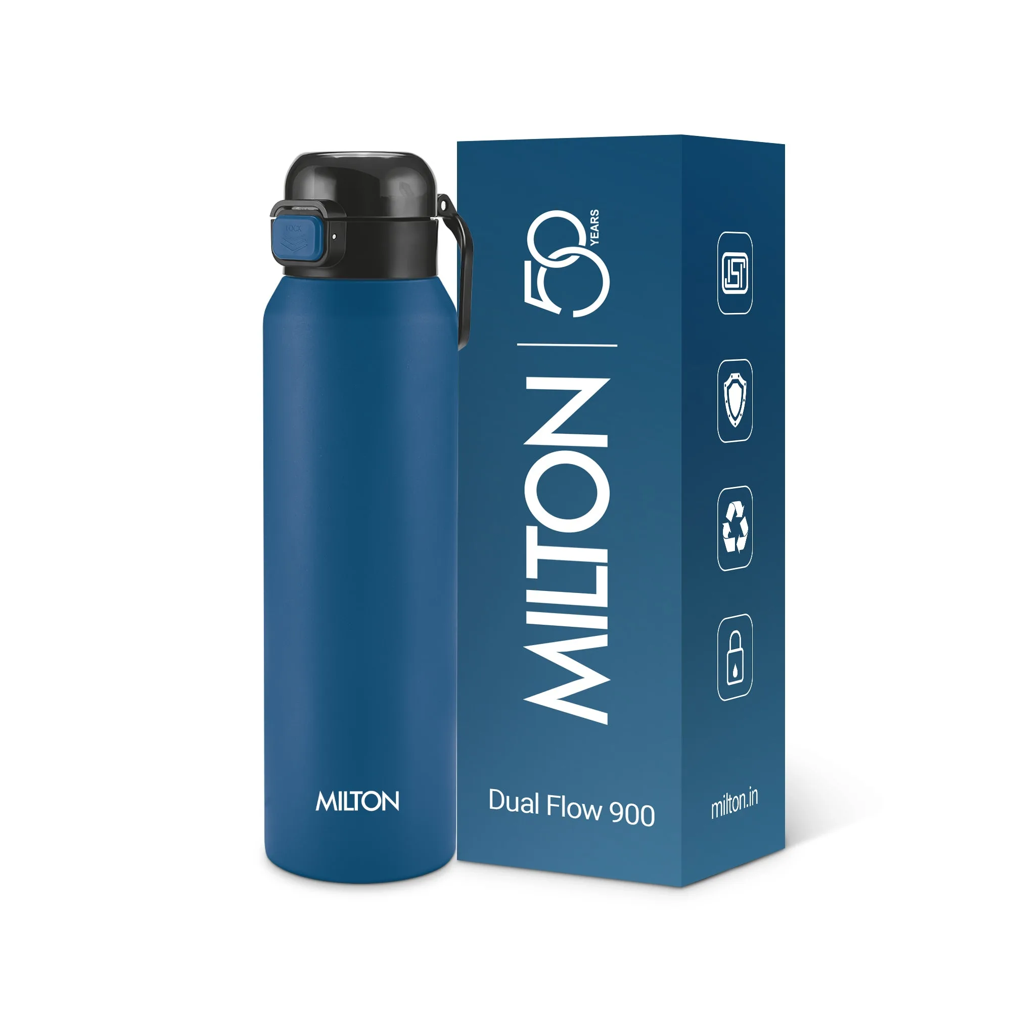 Dual Flow Thermosteel Water Bottle (Milton) - Image 7