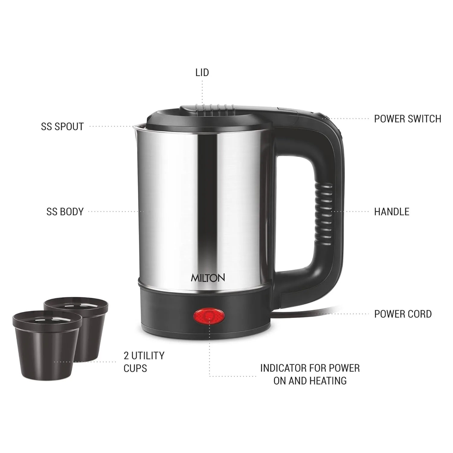 Electric Travel Kettle (Milton) - Image 8