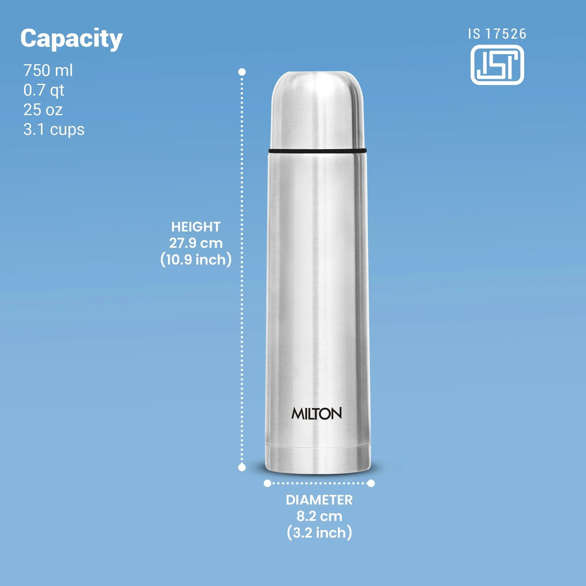 Flip Lid Thermosteel Bottle (Milton) - Image 12