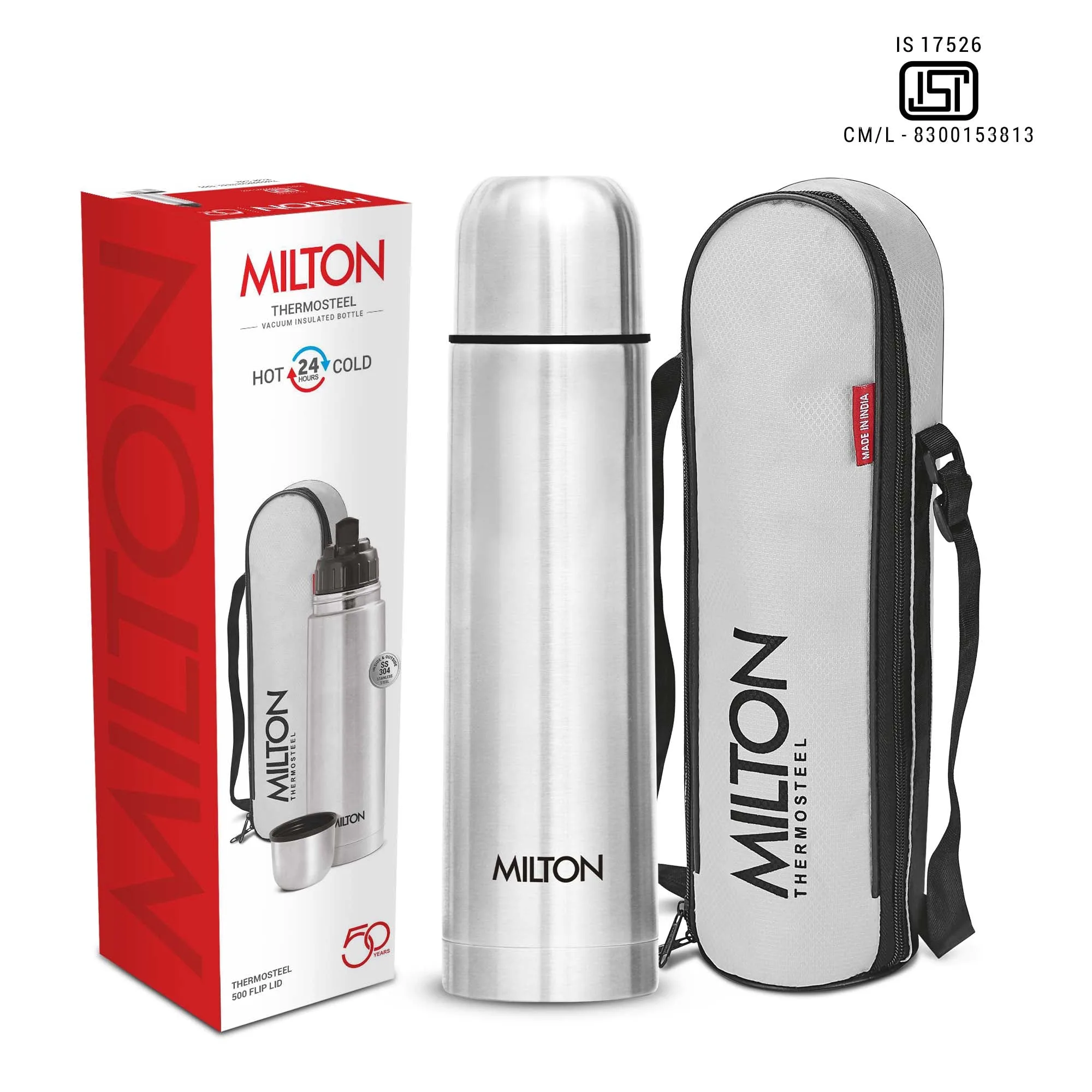 Flip Lid Thermosteel Bottle (Milton) - Image 13