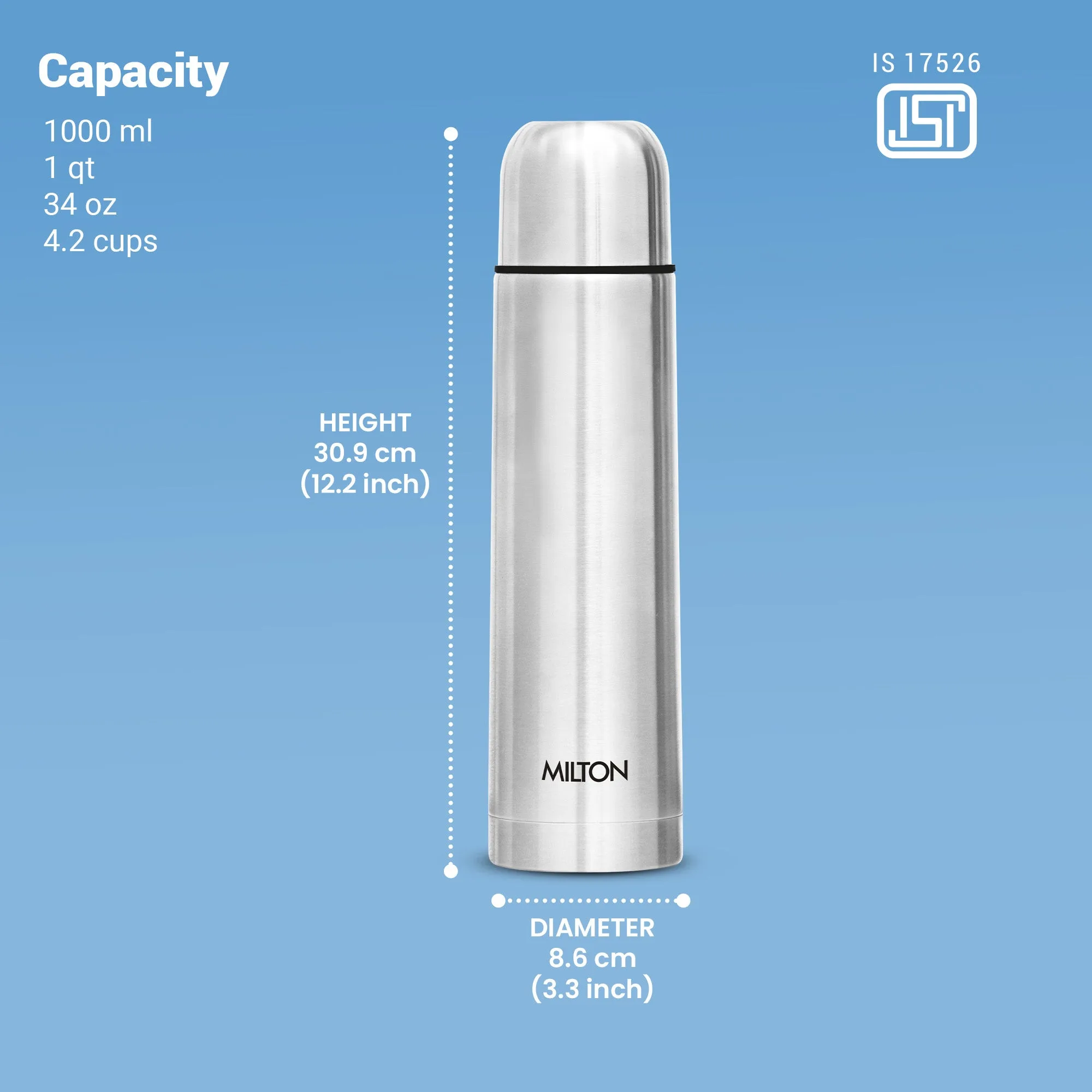 Flip Lid Thermosteel Bottle (Milton) - Image 14