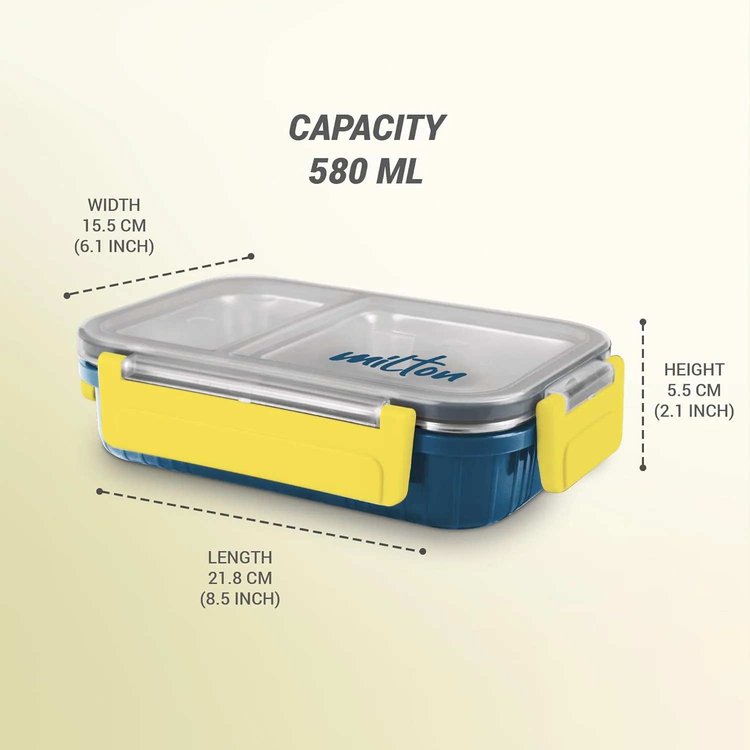 Fun Feast Bento 2 Compartment Lunchbox (Milton) - Image 4