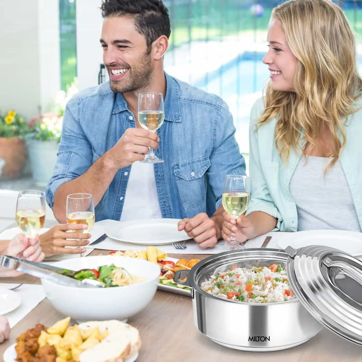 Galaxia Stainless Steel Casserole (Milton) - Image 4