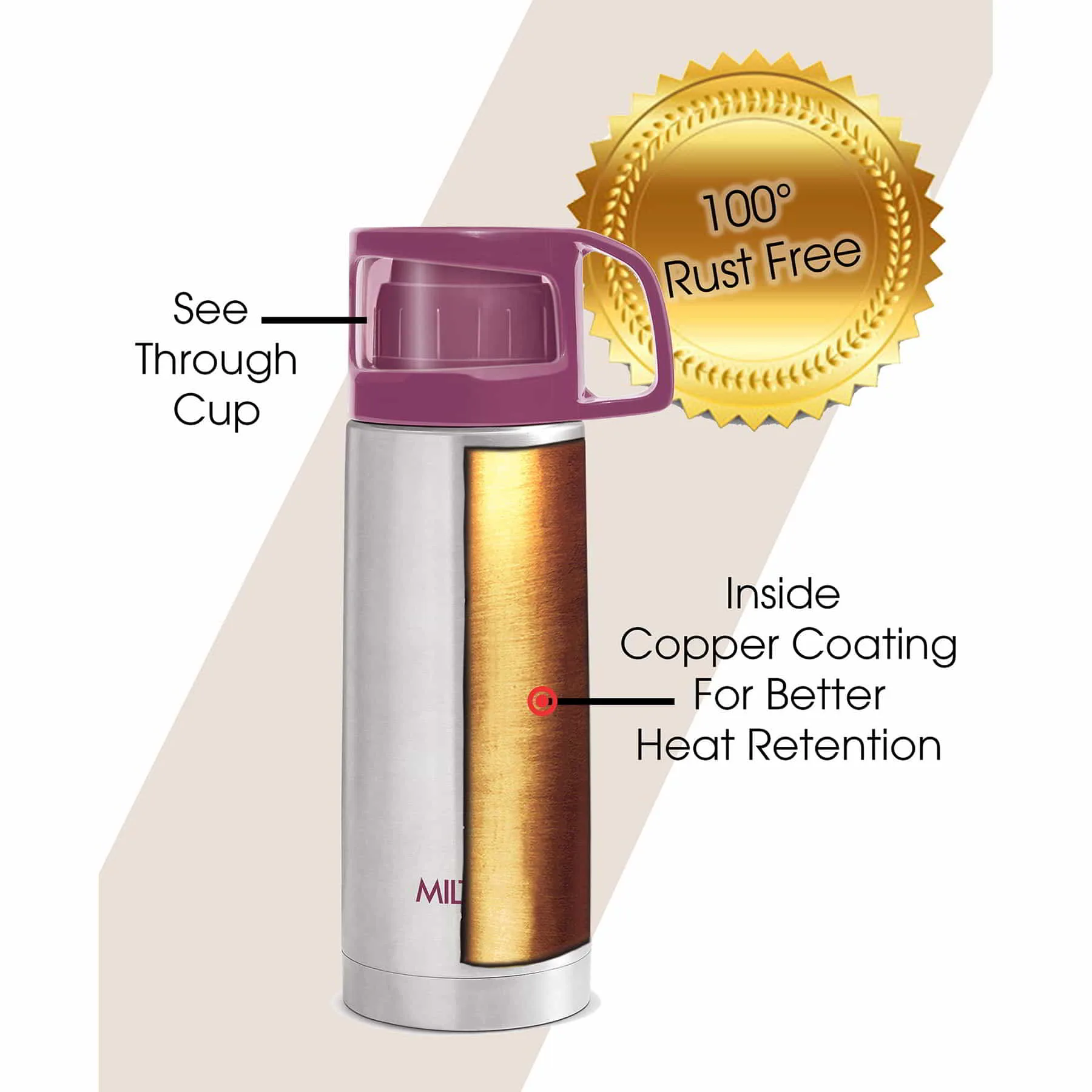 Glassy Thermosteel Flask (Milton) - Image 9