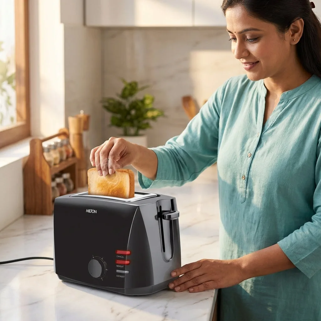 Gold Crust 2-Slice Pop Up Toaster (Milton Appliances) - Image 8