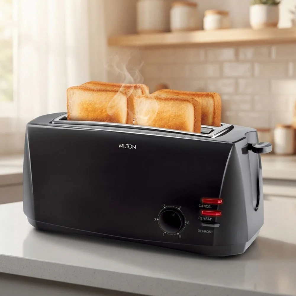 Gold Crust 4-Slice Pop Up Toaster (Milton Appliances)