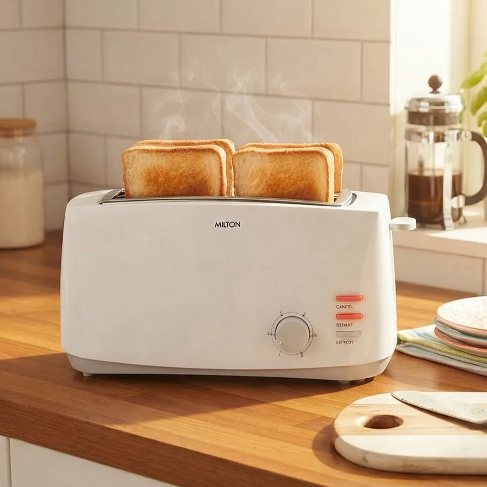 Gold Crust 4-Slice Pop Up Toaster (Milton Appliances) - Image 6