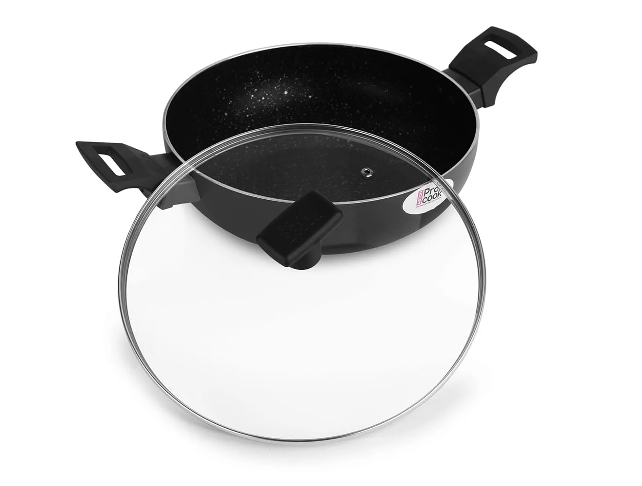 Granito Induction Kadhai with Glass Lid (Milton Procook) - Image 5
