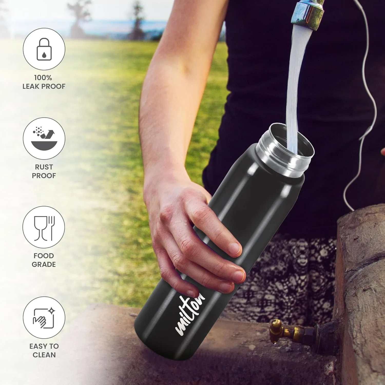 Handy Stainless Steel Bottle (Milton) - Image 8