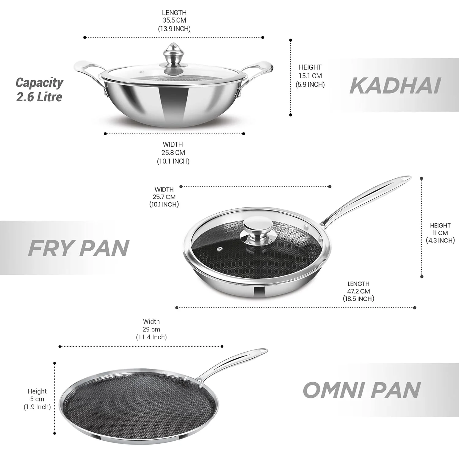 Honeycomb 4 Pcs Set (Procook by Milton) - Image 3