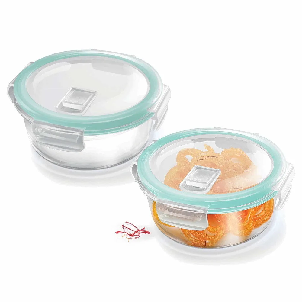 Hi Borosilicate.Clip Fresh Rnd Container (Treo by Milton)