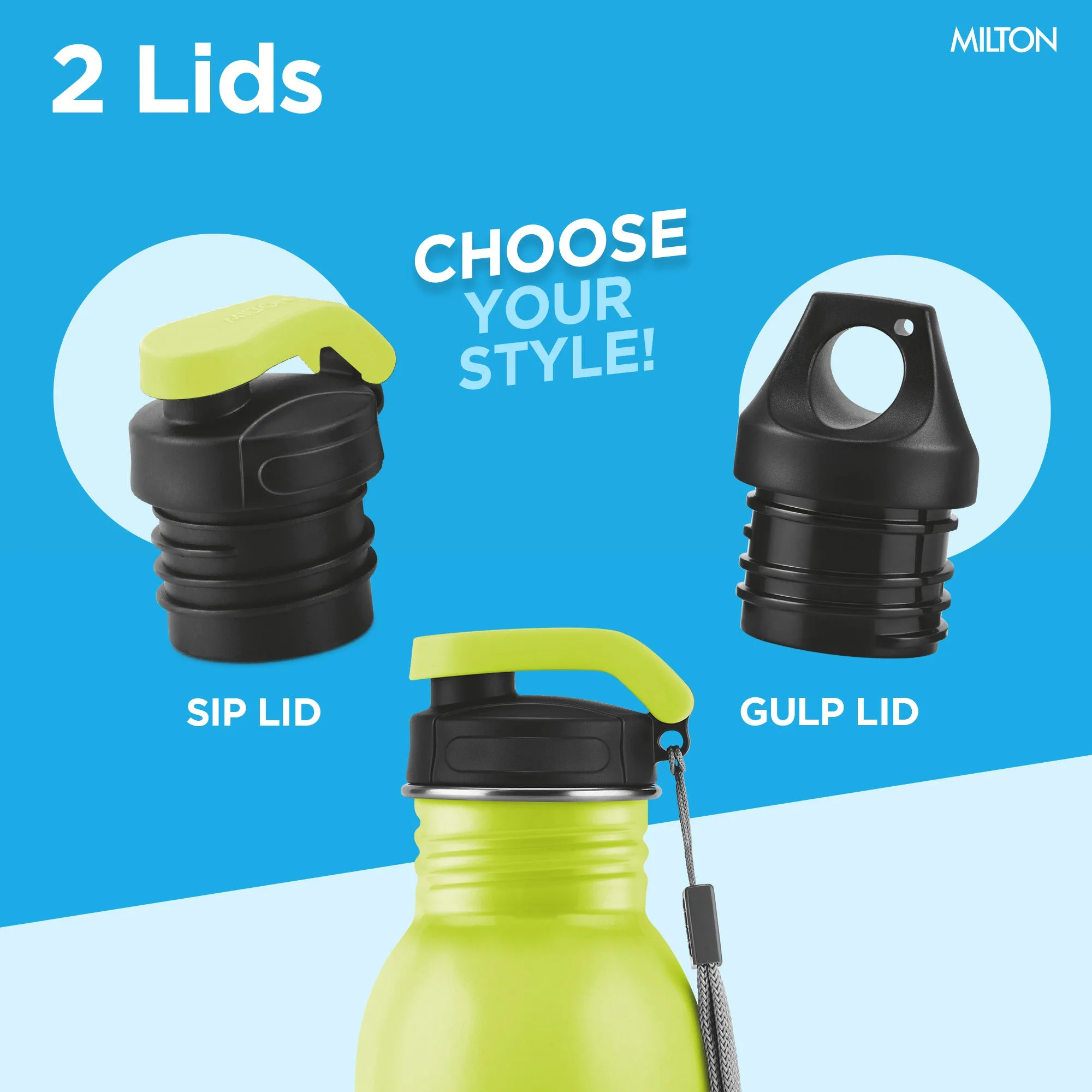 Immerse Bottle with Two Lids (Milton) - Image 10