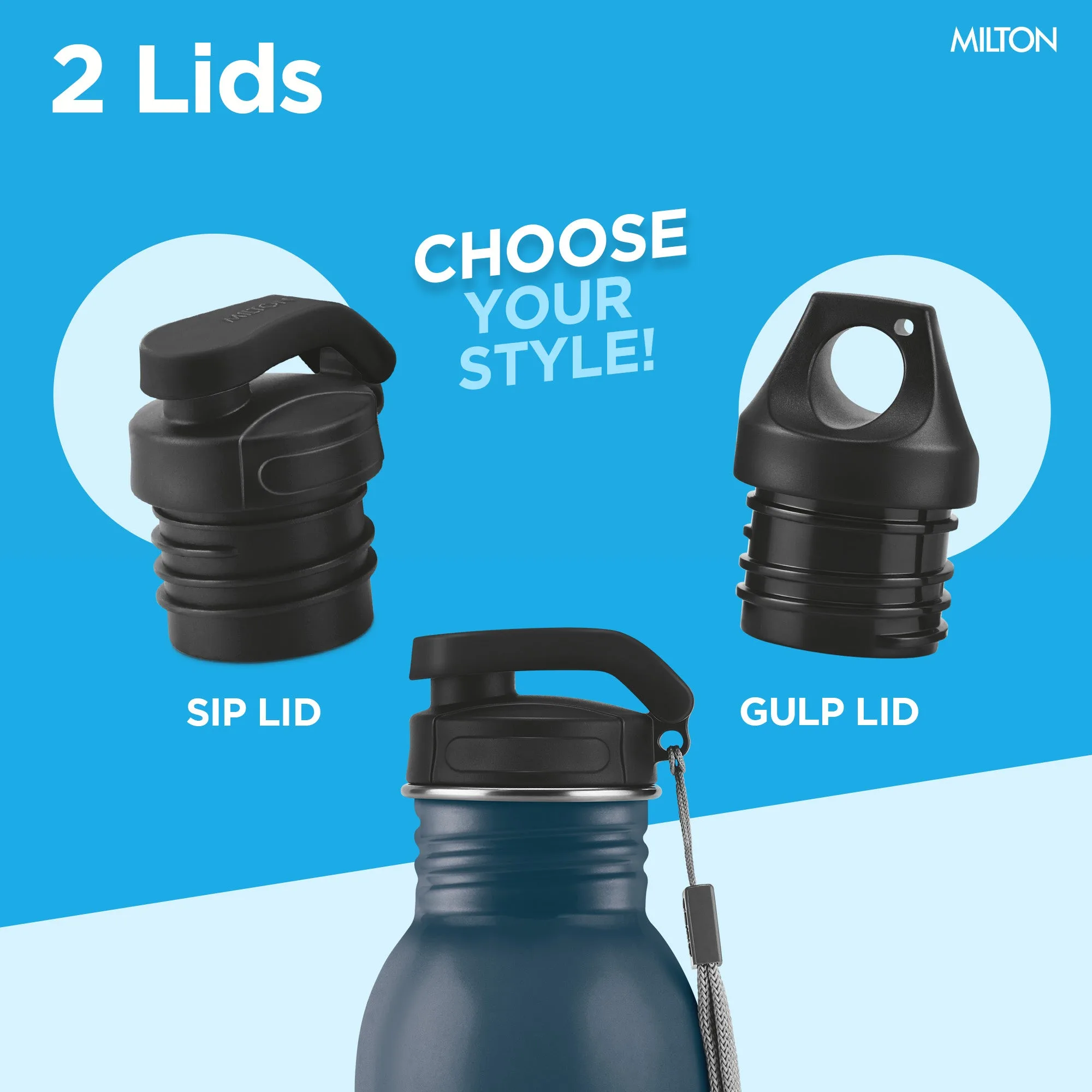 Immerse Bottle with Two Lids (Milton) - Image 18