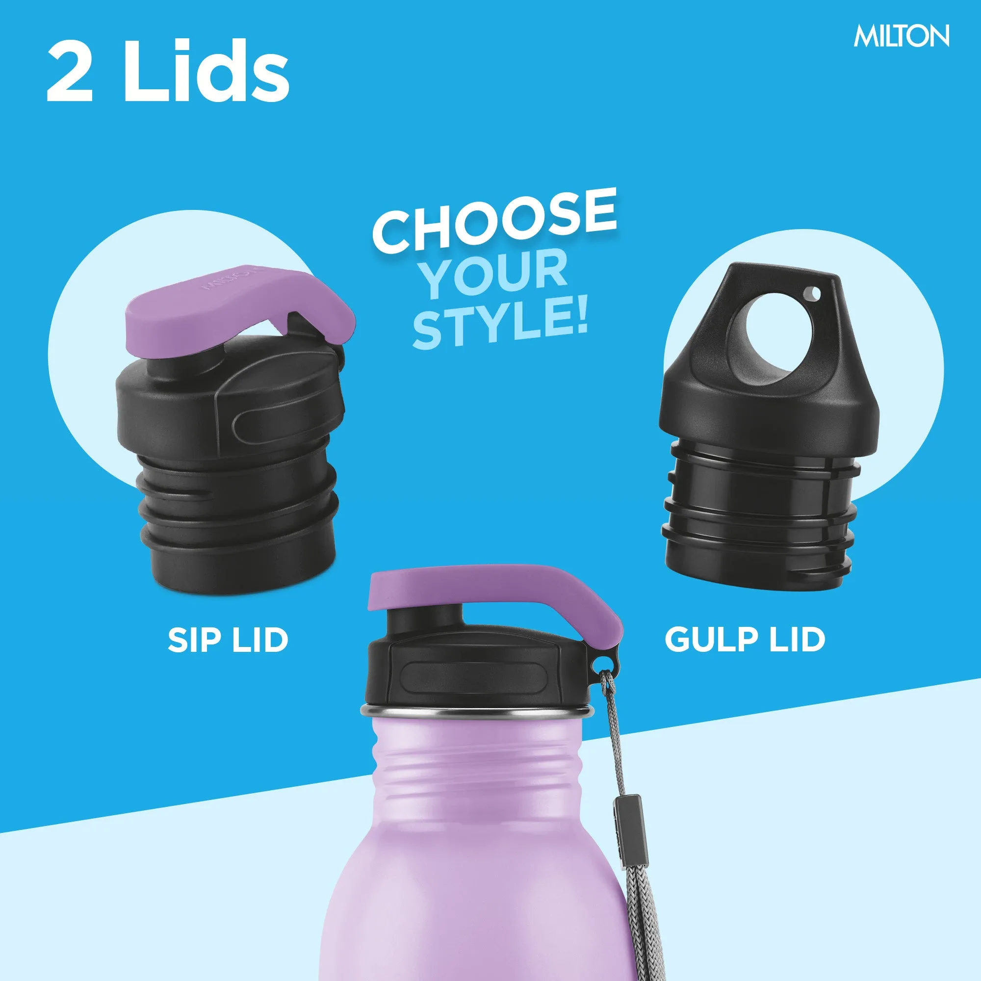 Immerse Bottle with Two Lids (Milton) - Image 26