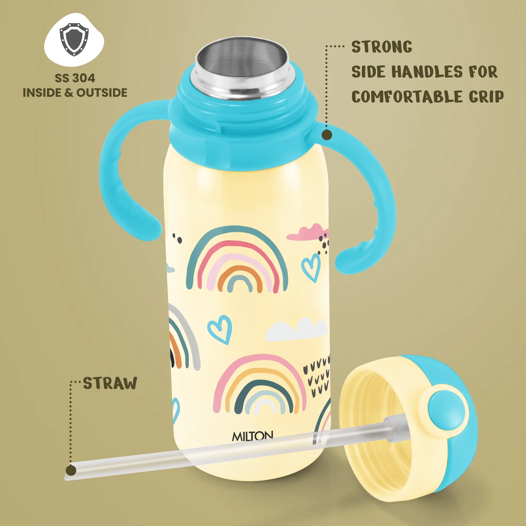 Kiddo Thermosteel Kids Water Bottle (Milton) - Image 7