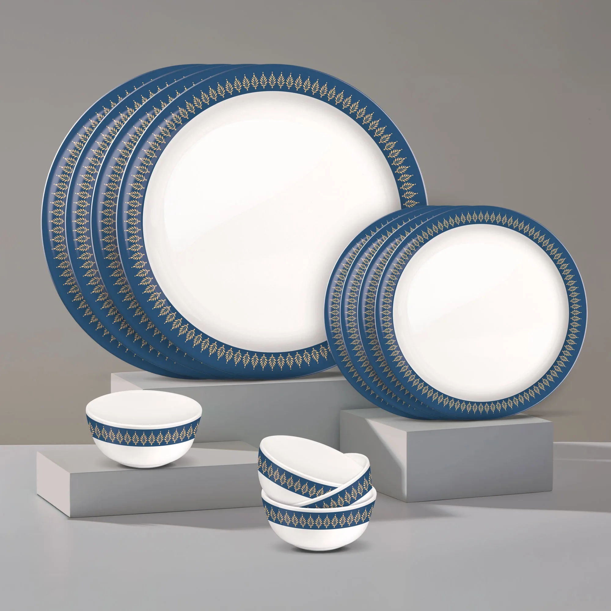Lissome Dinner Set - Blue Lux (Melamine) - Image 1