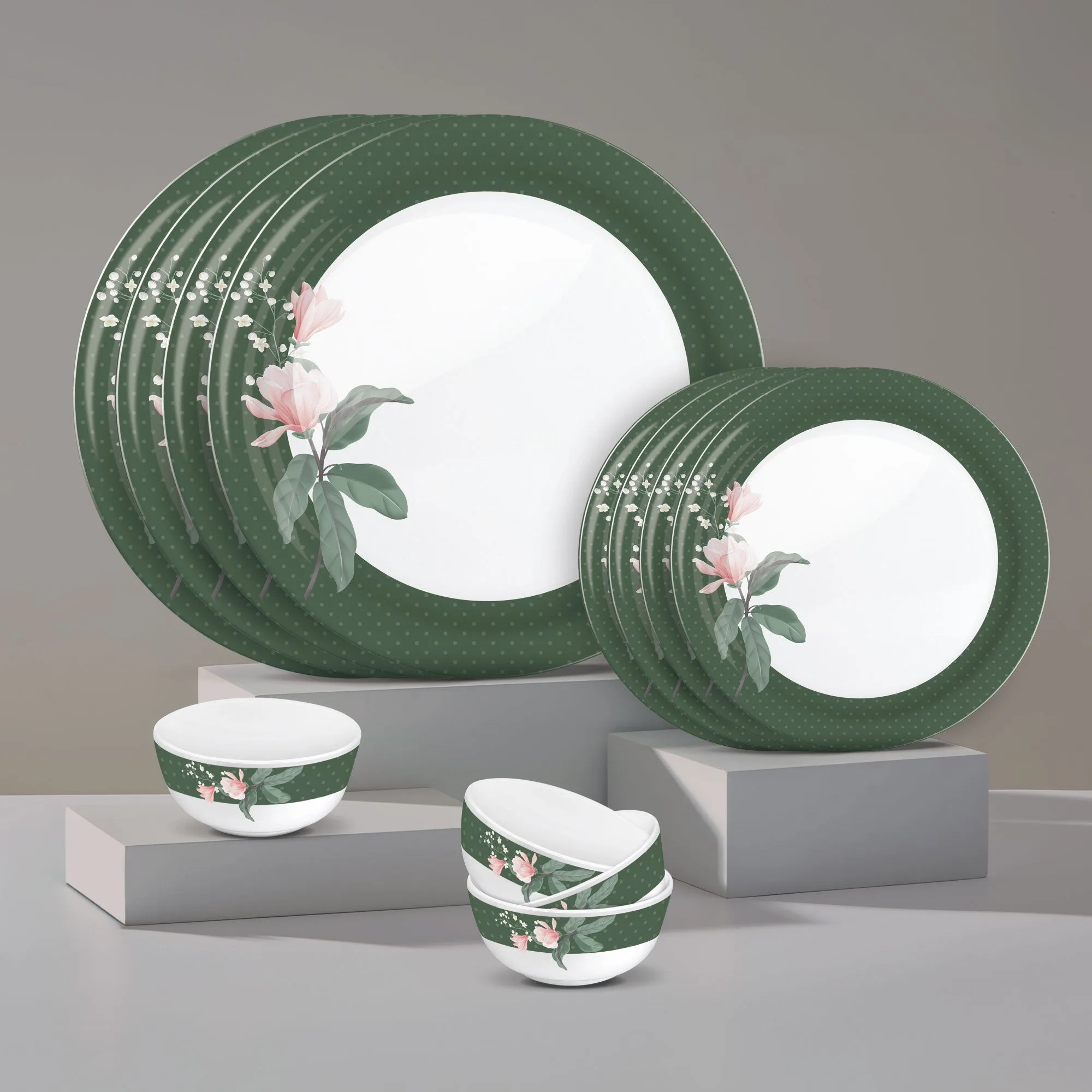 Lissome Dinner Set - Vintage Green (Melamine) - Image 1