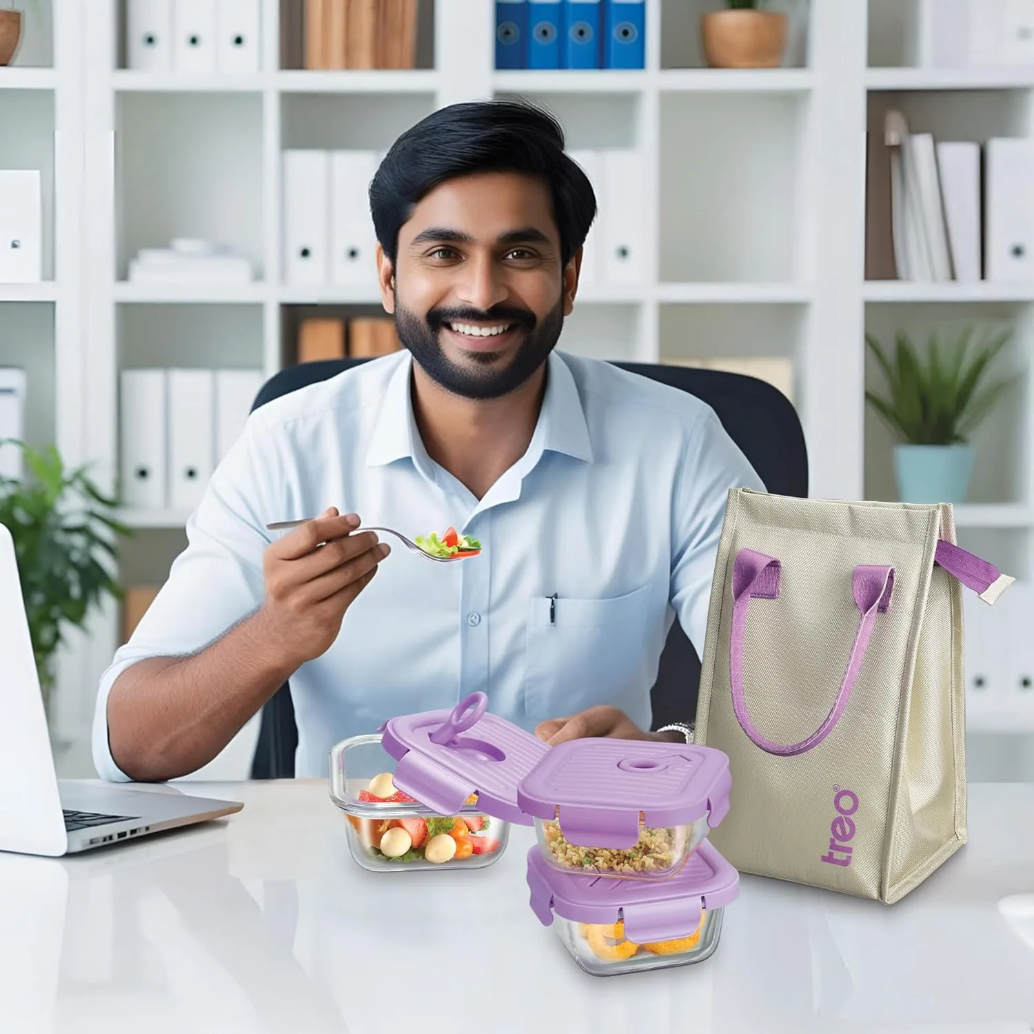 Lumino Fresh Square Tiffin -(Treo by Milton) - Image 6