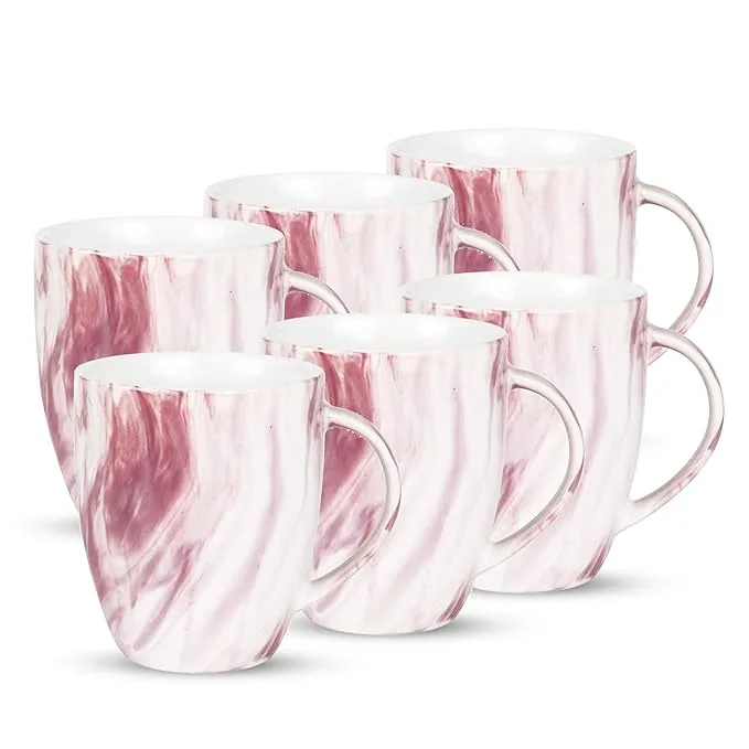 Marble Mug, 240 ml, Set of 6 (Treo by Milton) - Image 3