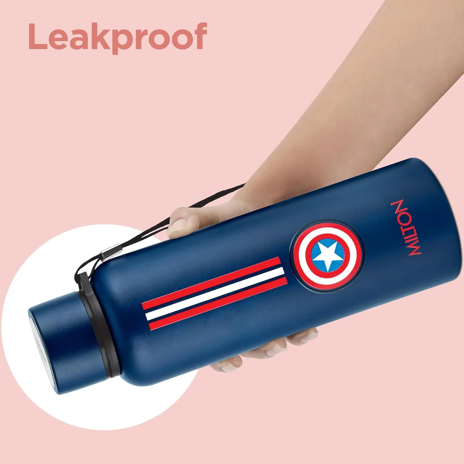 Marvel Captain America Artedge Water Bottle (Milton) - Image 8