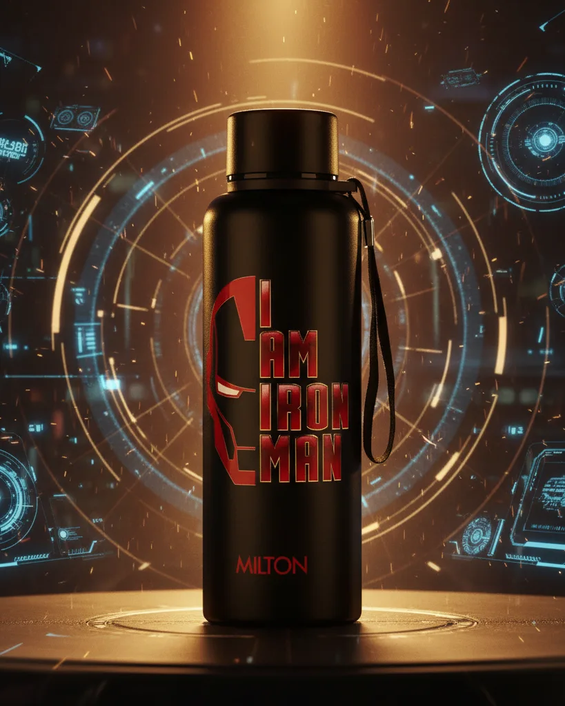 Marvel Iron Man Artedge Water Bottle (Milton) - Image 2