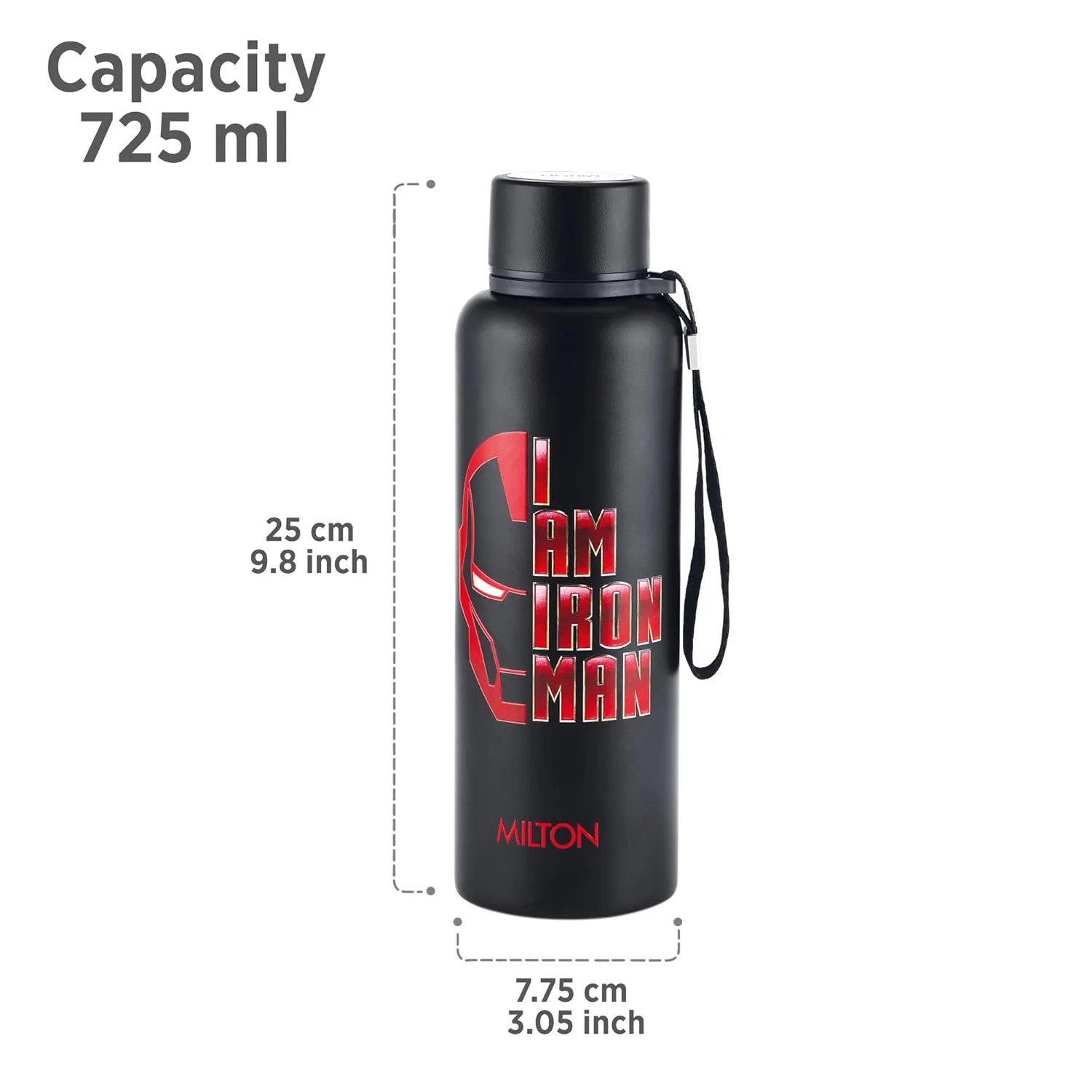 Marvel Iron Man Artedge Water Bottle (Milton) - Image 4