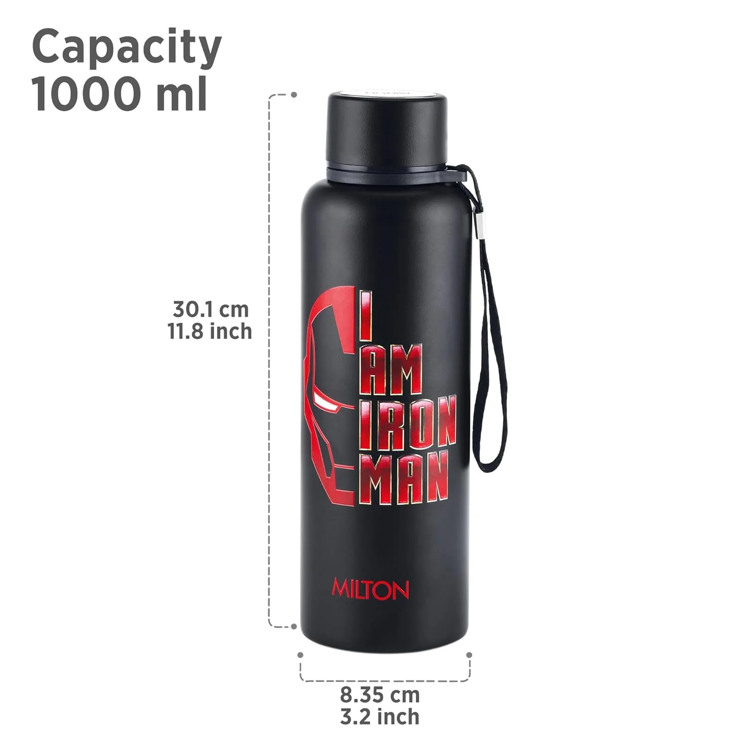 Marvel Iron Man Artedge Water Bottle (Milton) - Image 5