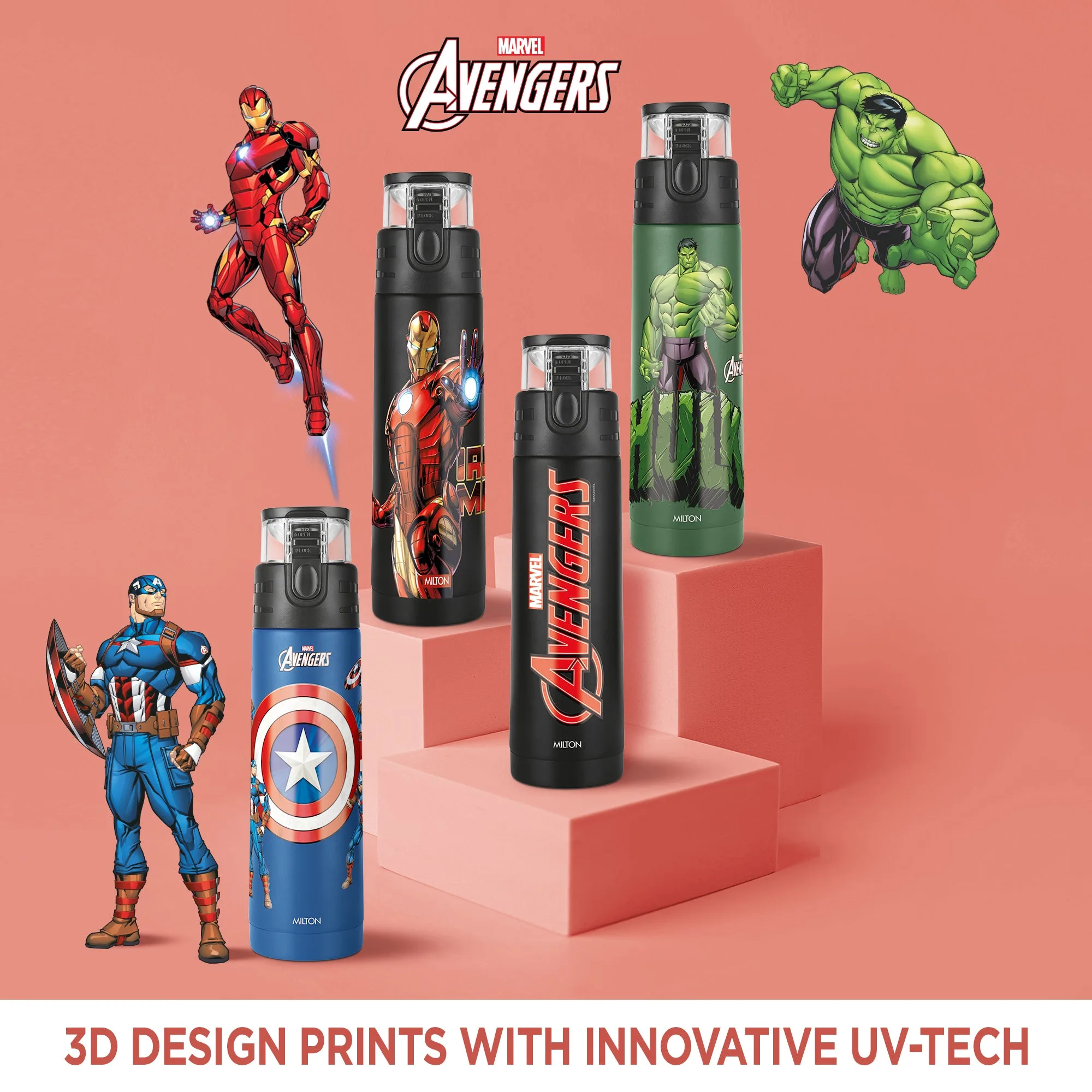 Marvel Mighty Avengers Thermosteel Bottle (Milton) - Image 13