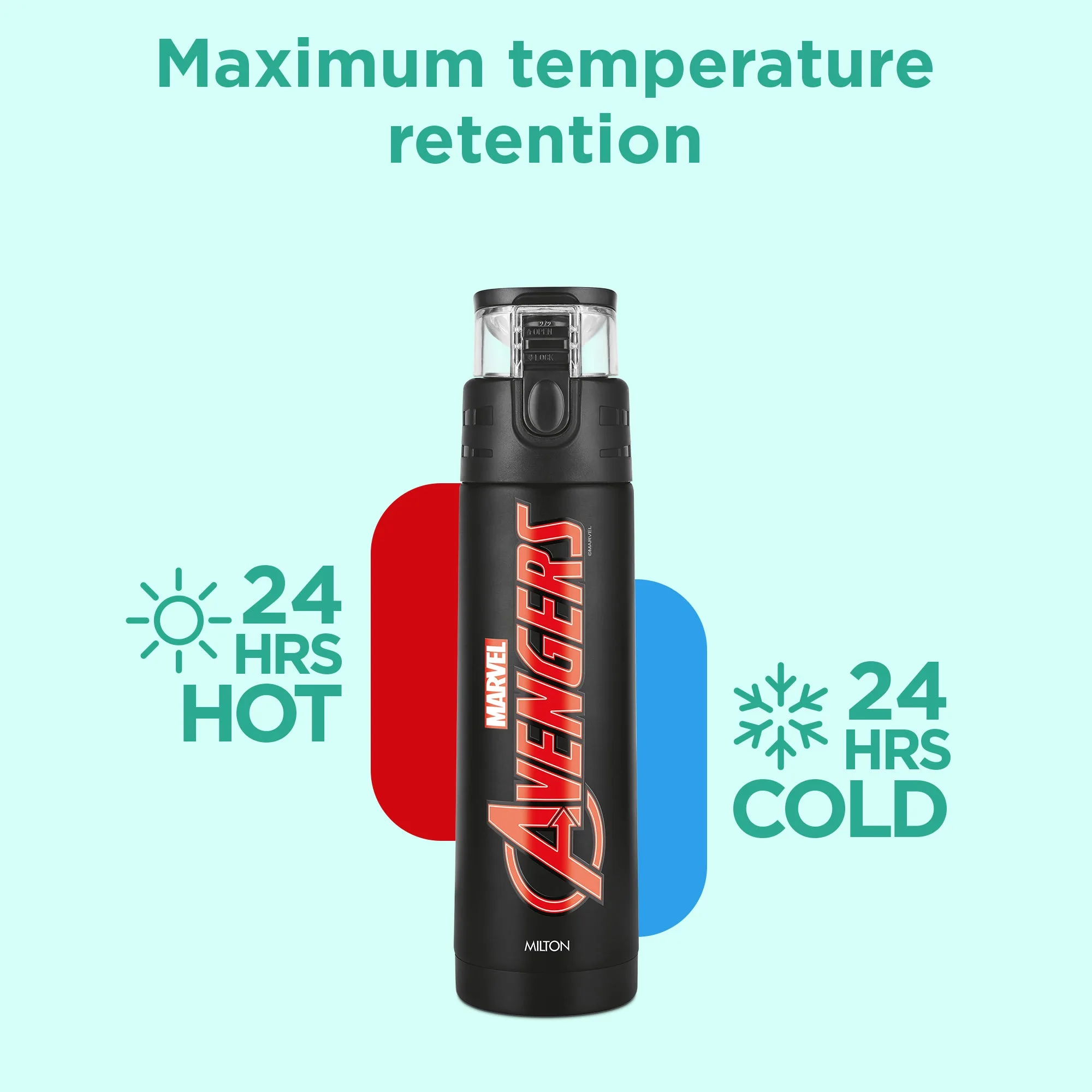 Marvel Mighty Avengers Thermosteel Bottle (Milton) - Image 3