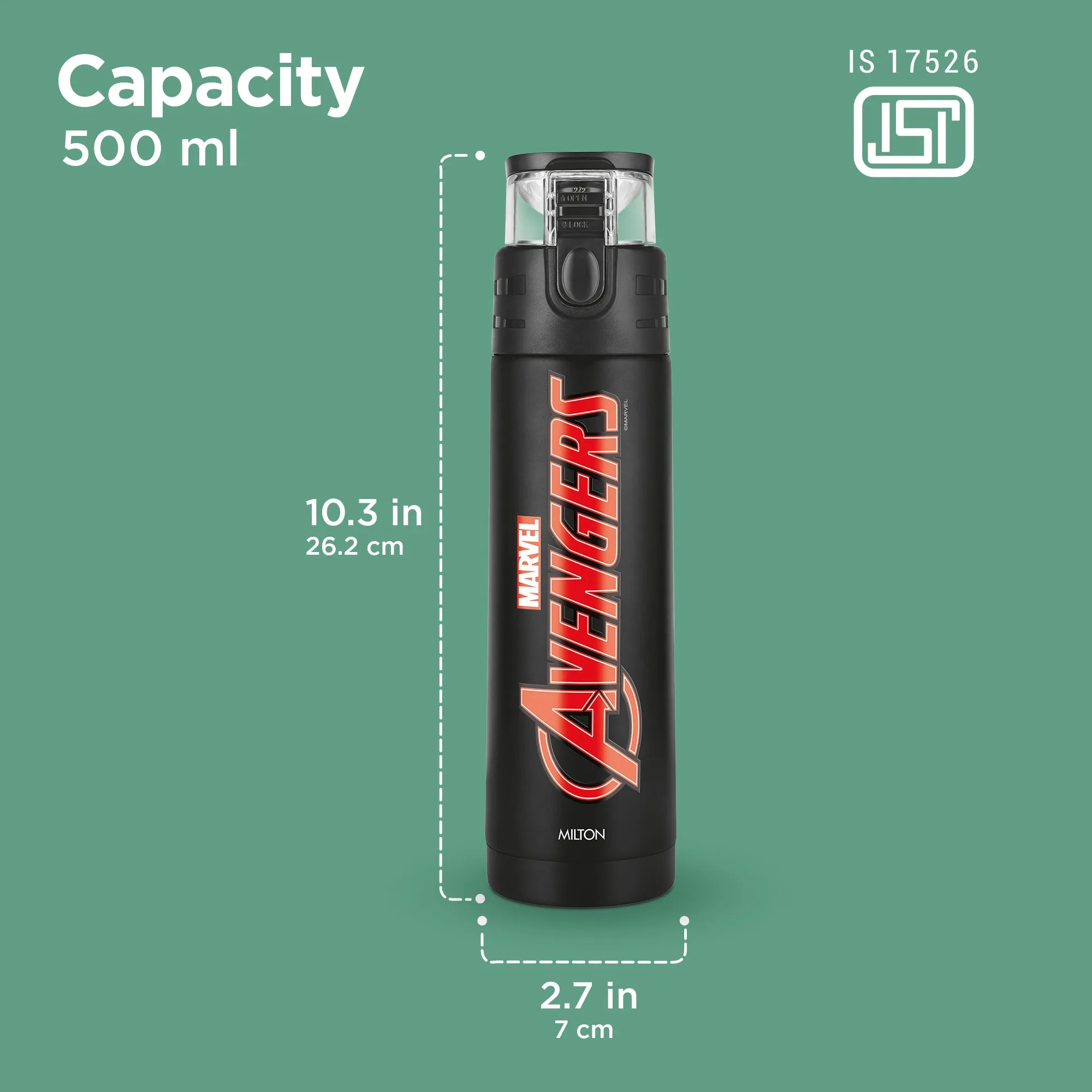 Marvel Mighty Avengers Thermosteel Bottle (Milton) - Image 4
