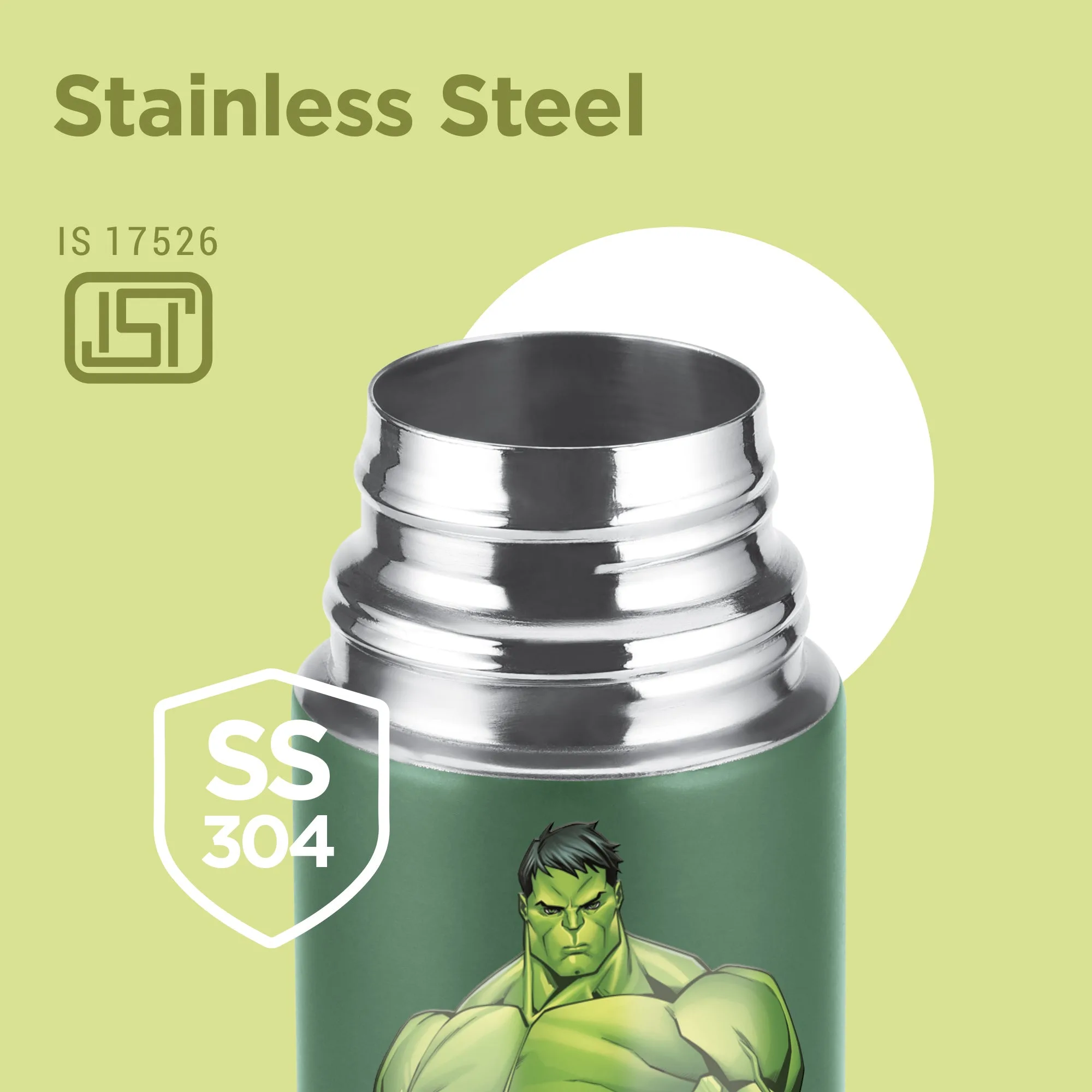 Marvel Mighty Hulk Thermosteel Bottle (Milton) - Image 7
