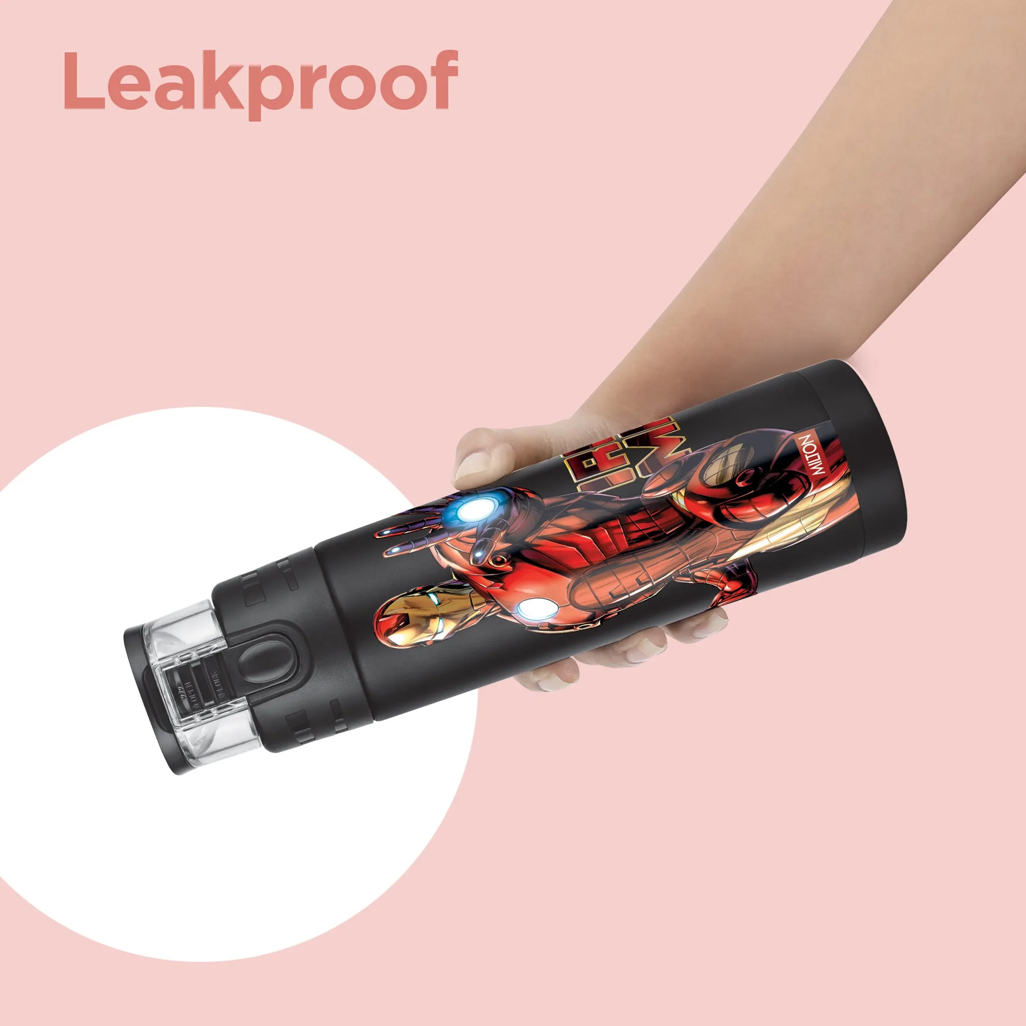 Marvel Mighty Iron Man Thermosteel Bottle (Milton) - Image 10