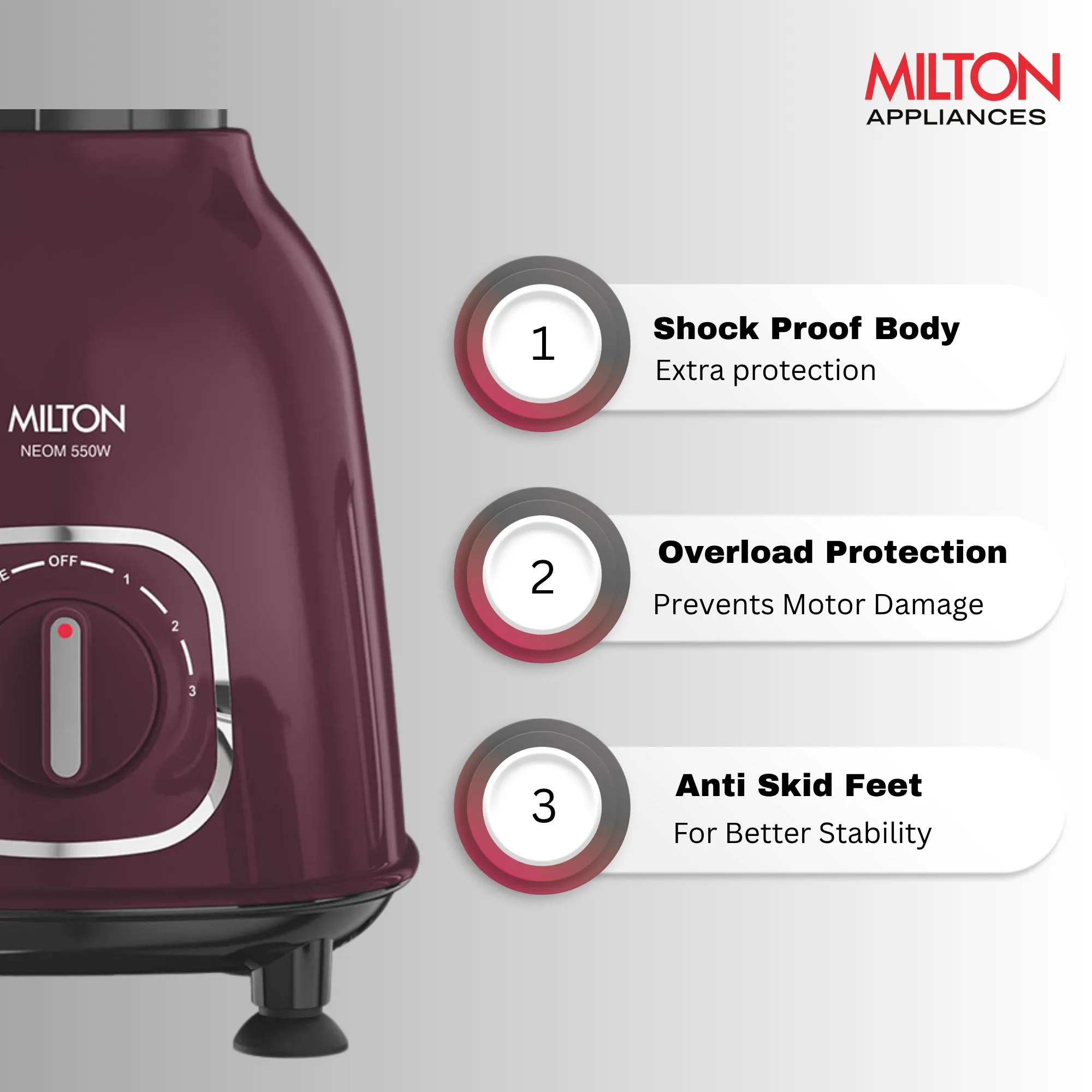 Neom Mixer Grinder (Milton) - Image 11
