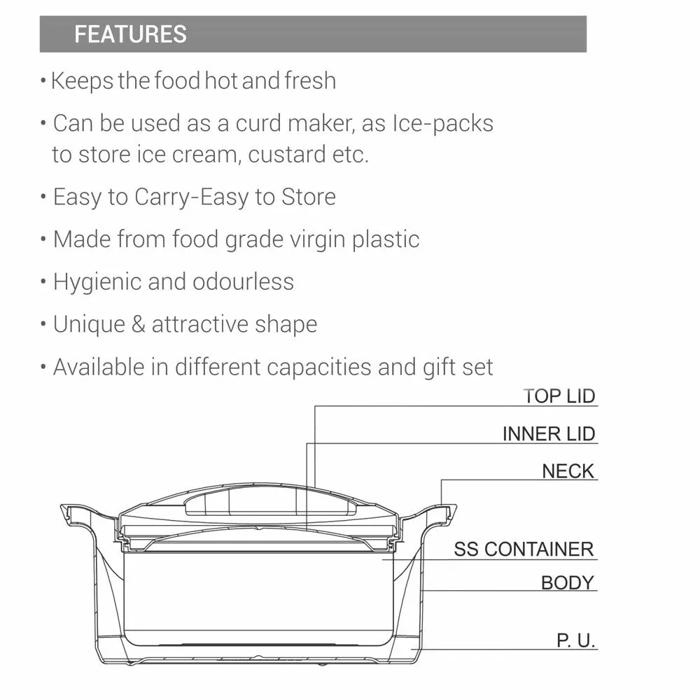 New Marvel Insulated Stainless Steel Casserole (Milton) - Image 12