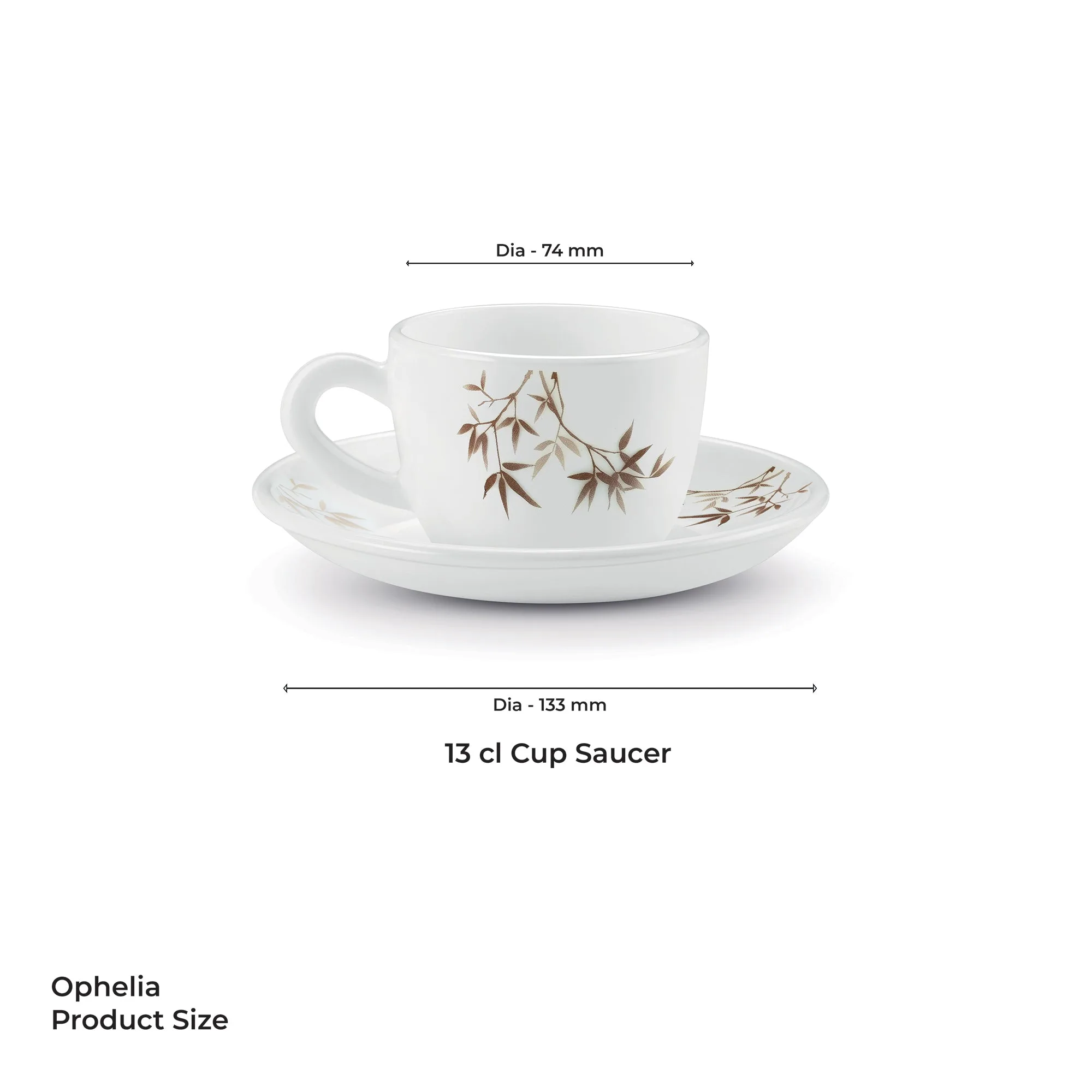 Ophelia 13 CL Cup Saucer Set - ARASHI (Treo by Milton) - Image 3