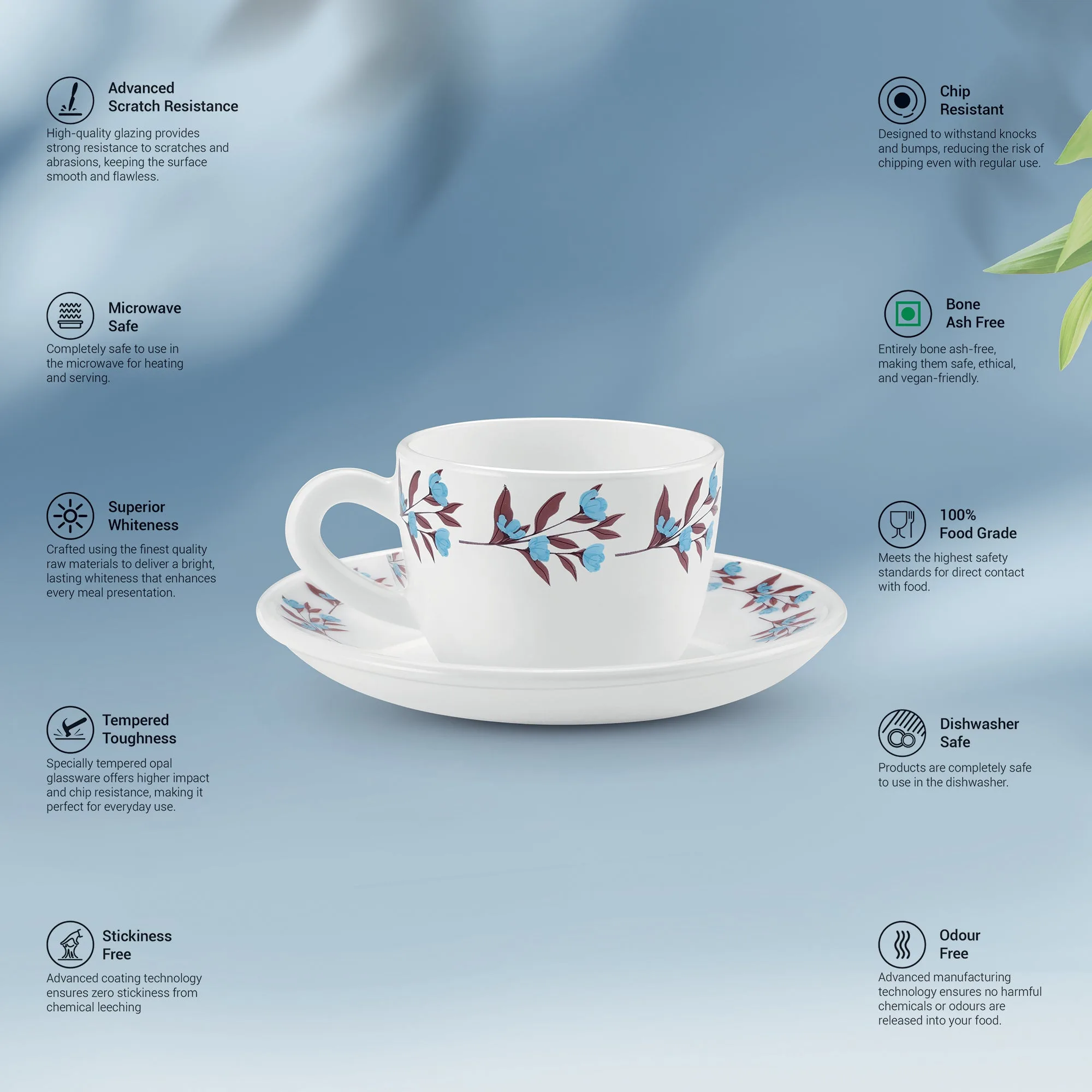 Ophelia 13 CL Cup Saucer Set - LAVELLE (Treo by Milton) - Image 2