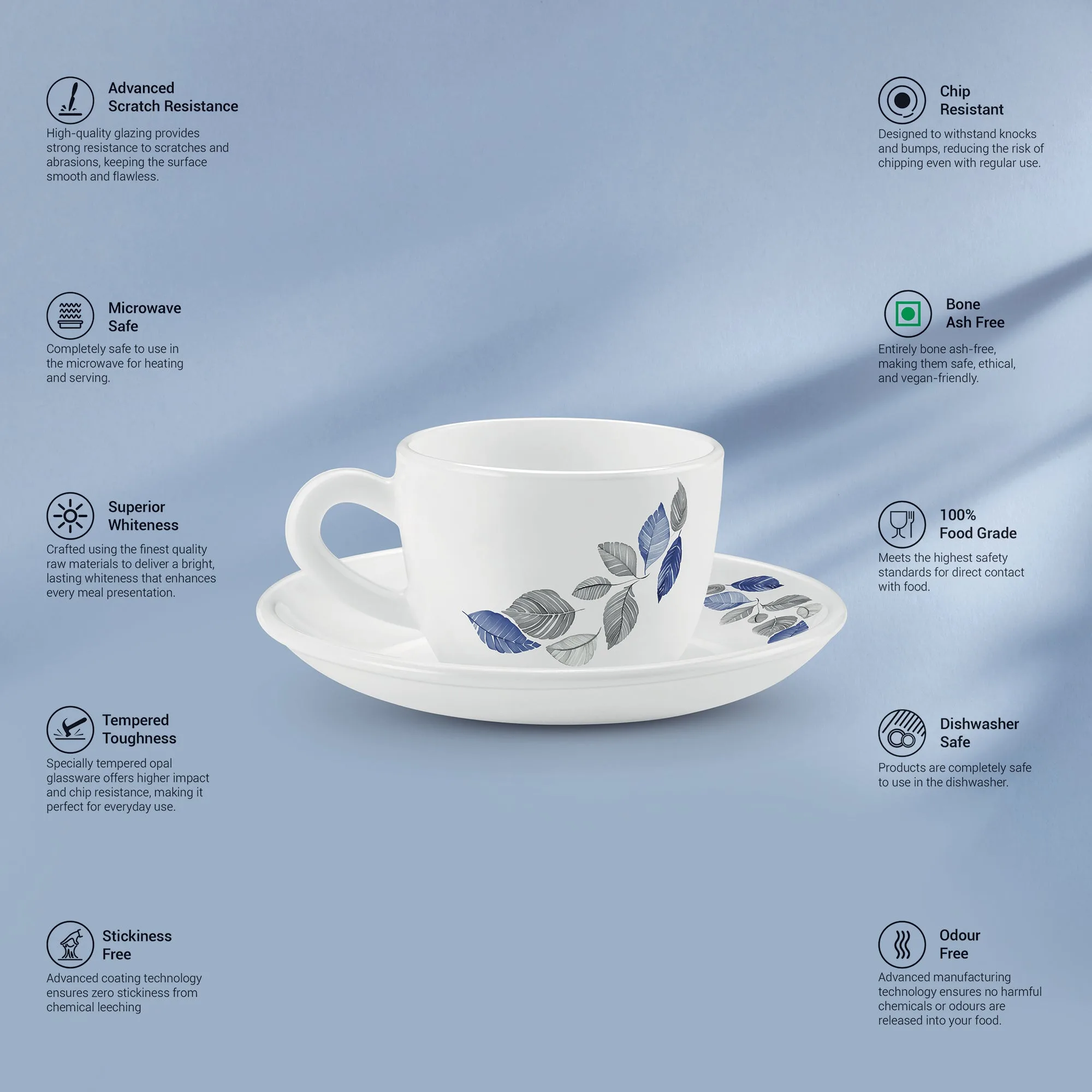 Ophelia 13 CL Cup Saucer Set - LUNIS (Treo by Milton) - Image 2