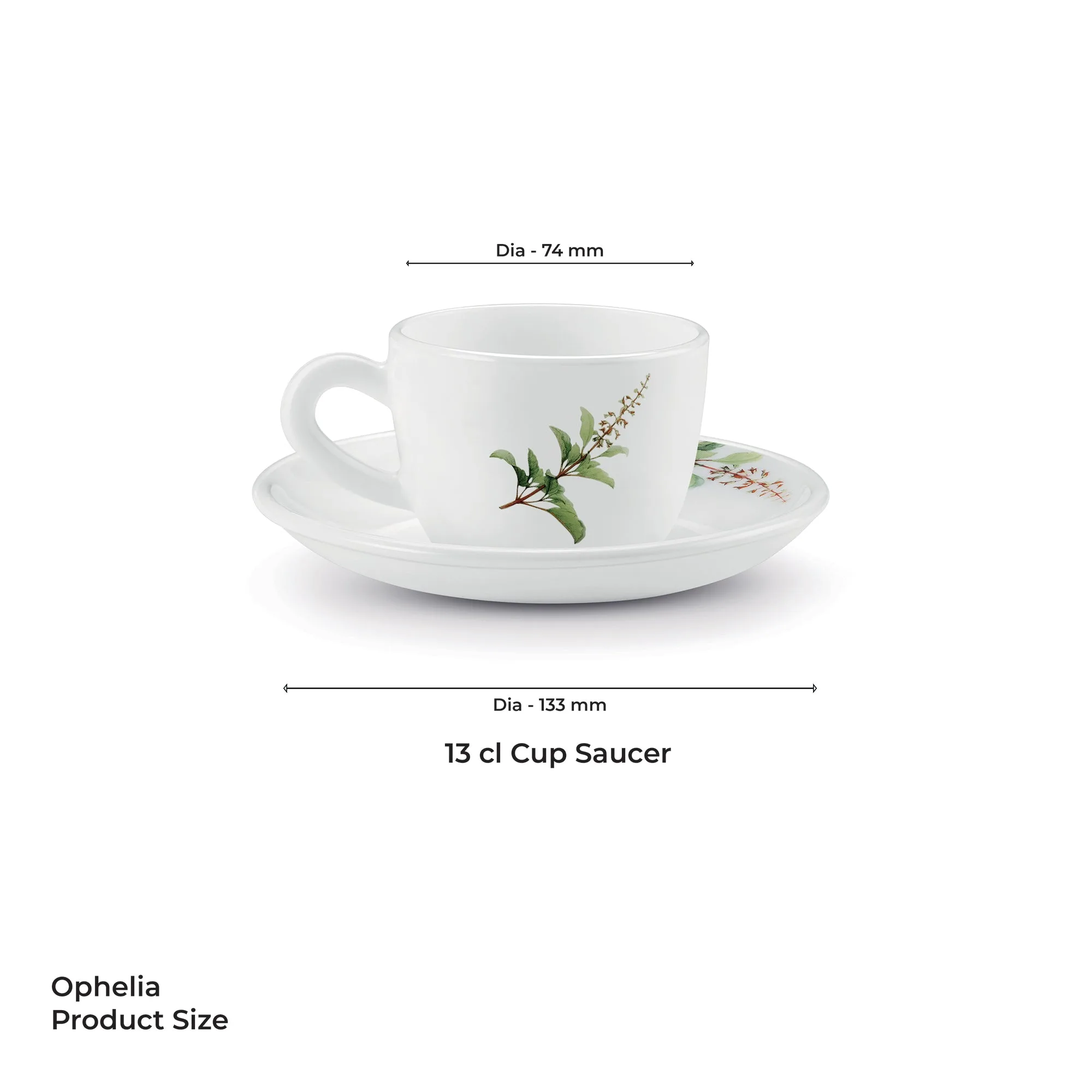 Ophelia 13 CL Cup Saucer Set - SAVIRA (Treo by Milton) - Image 3