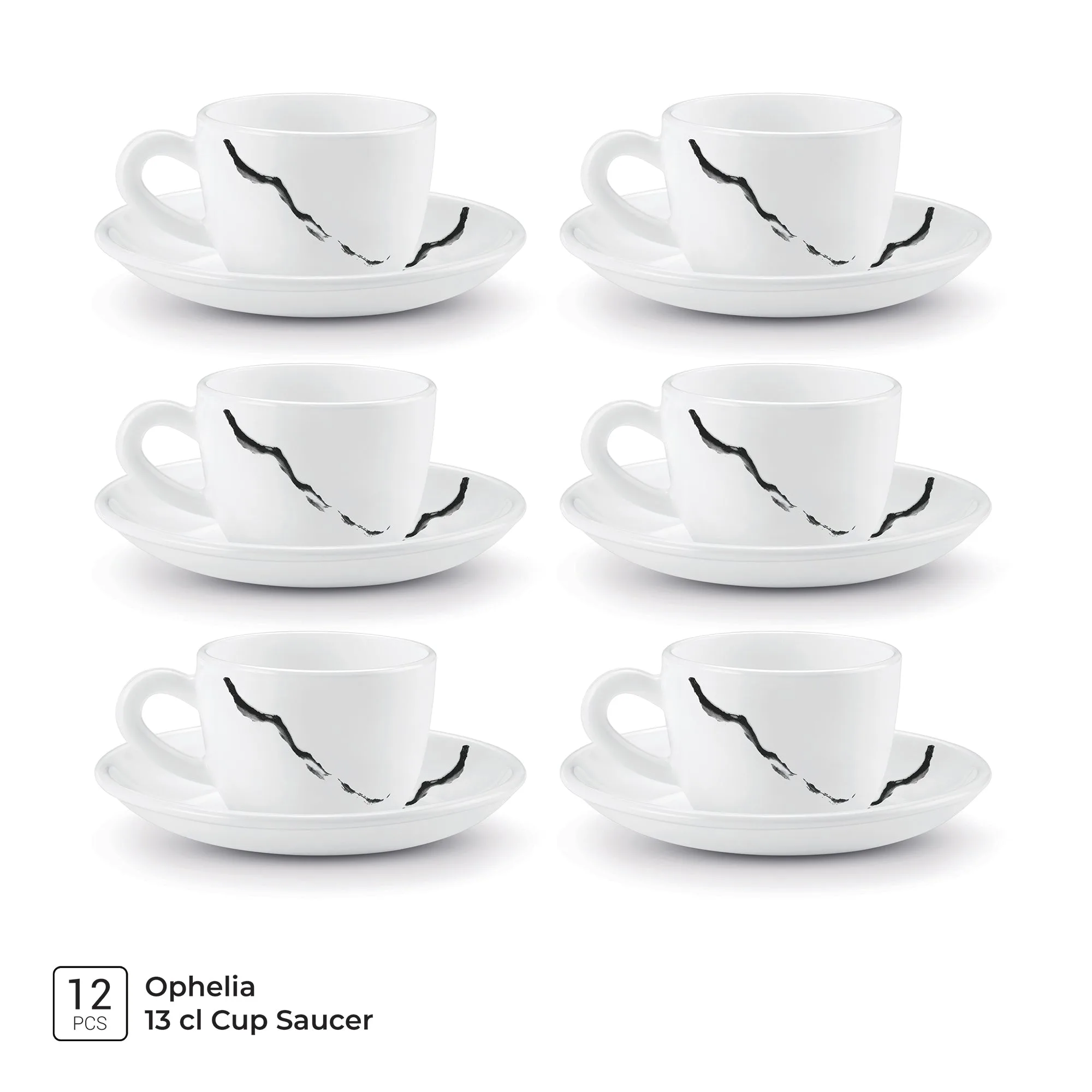 Ophelia 13 CL Cup Saucer Set - STRIA (Treo by Milton) - Image 4