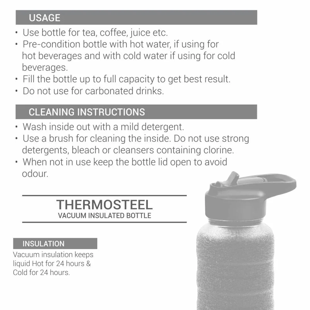 Pebble Spout Lid Thermosteel Bottle (Milton) - Image 10