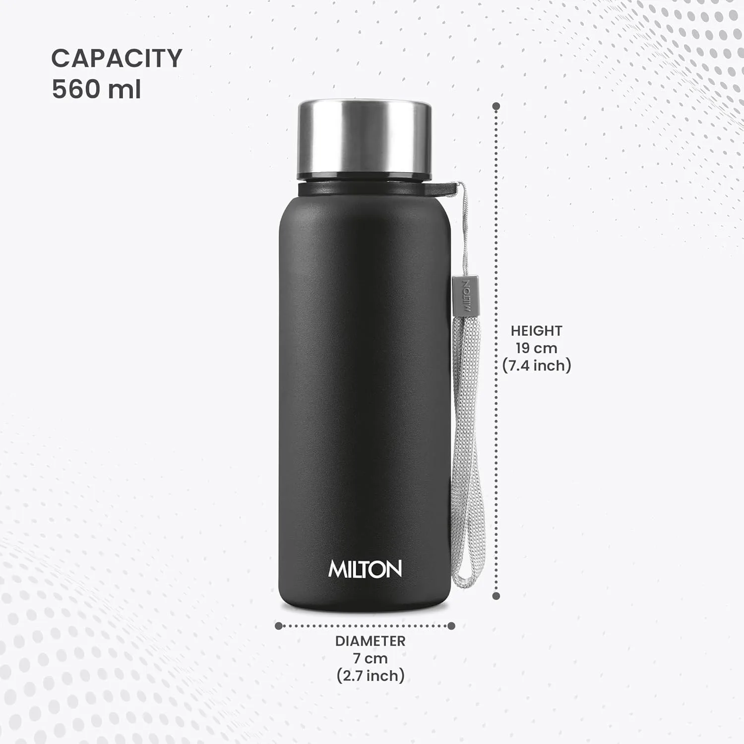 Personalized Brim Stainless Steel Bottle (Milton) - Image 3