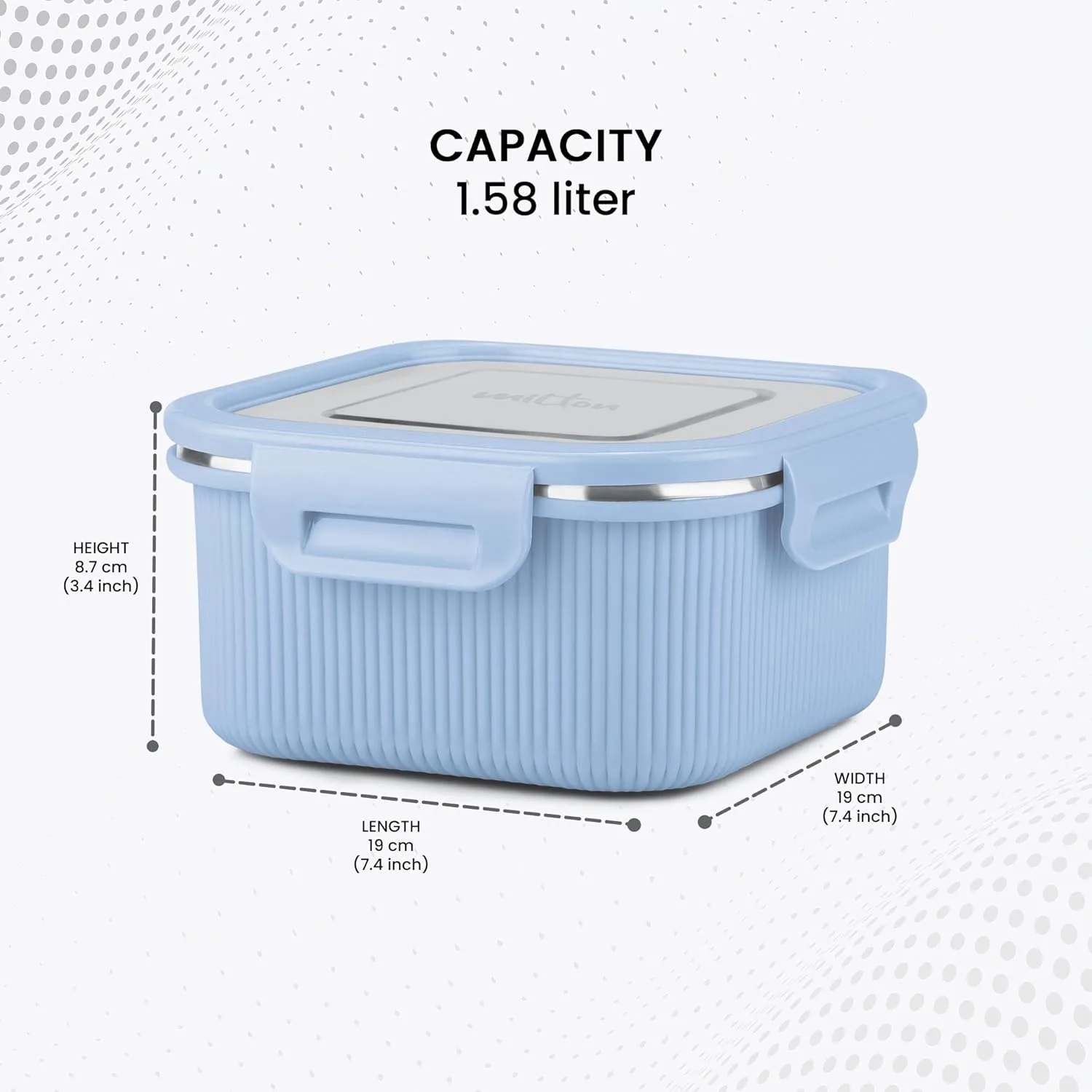 Personalized Cool Touch - Square Container (Milton) - Image 6