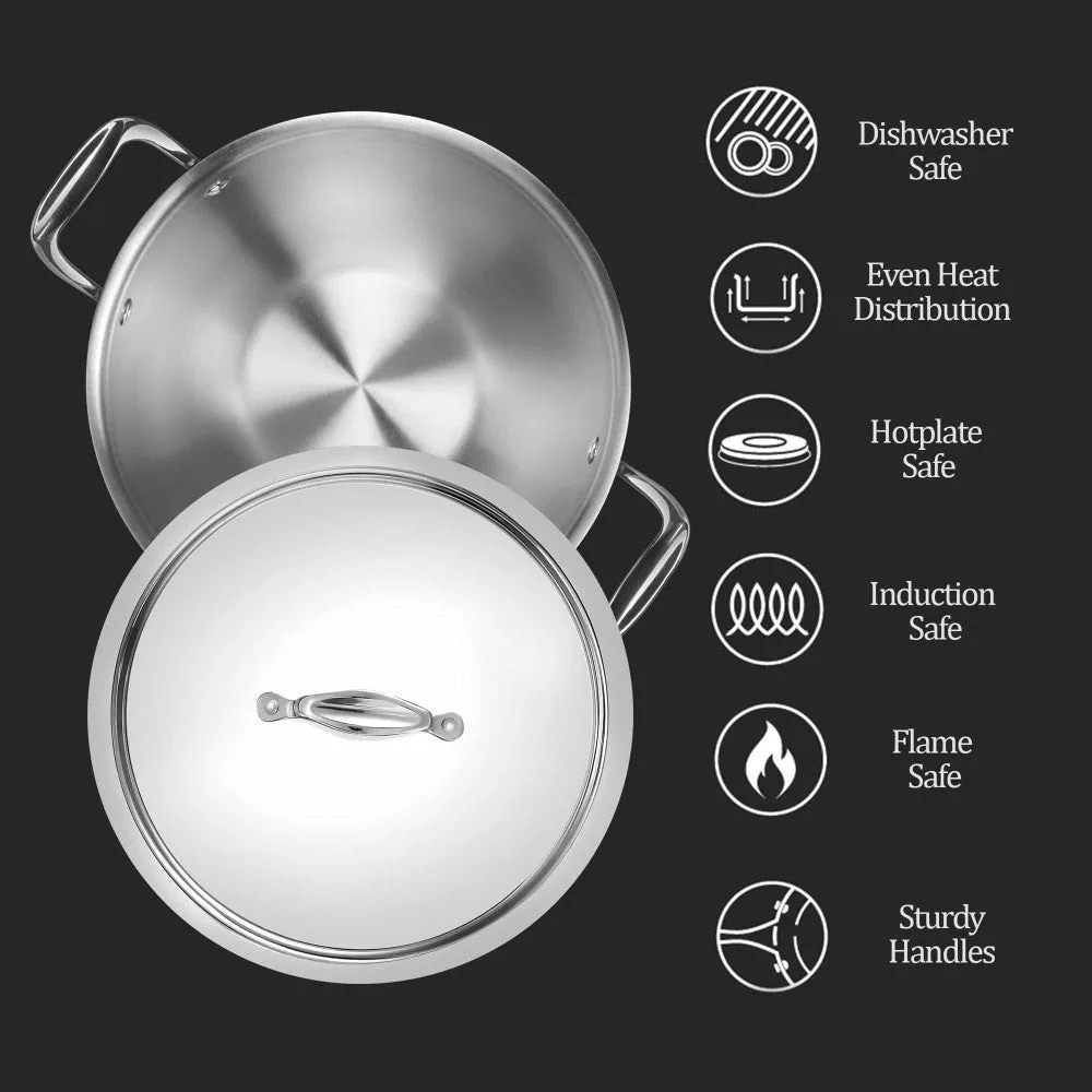 Personalized Deep Kadhai With Lid SS Triply (Milton Procook) - Image 4