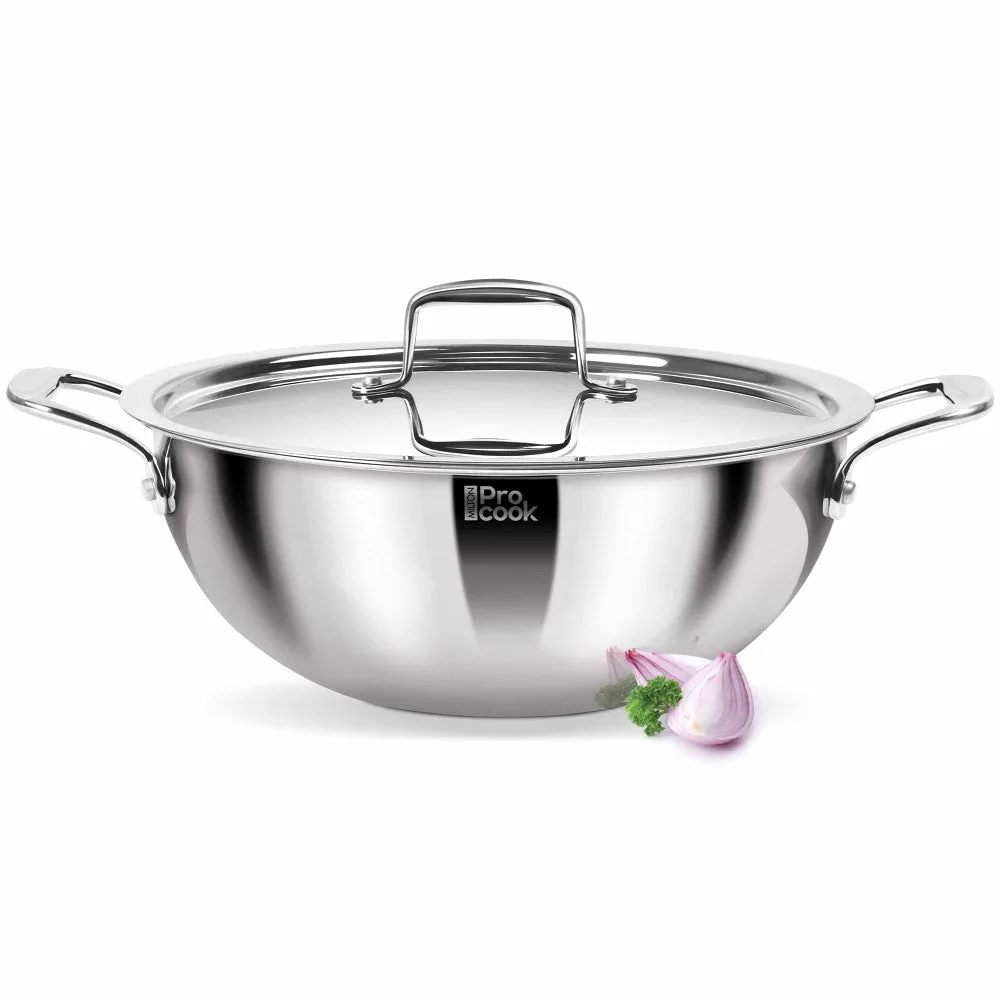Personalized Deep Kadhai With Lid SS Triply (Milton Procook) - Image 7