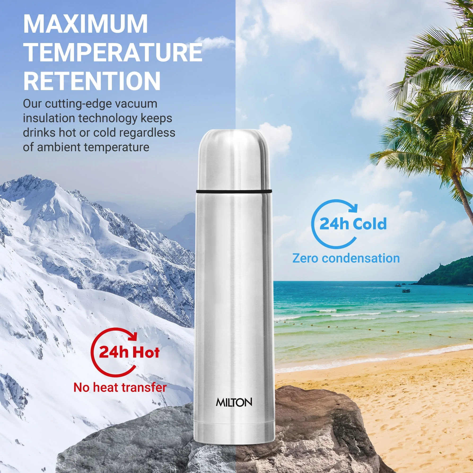 Personalized Flip Lid Thermosteel Bottle (Milton) - Image 3