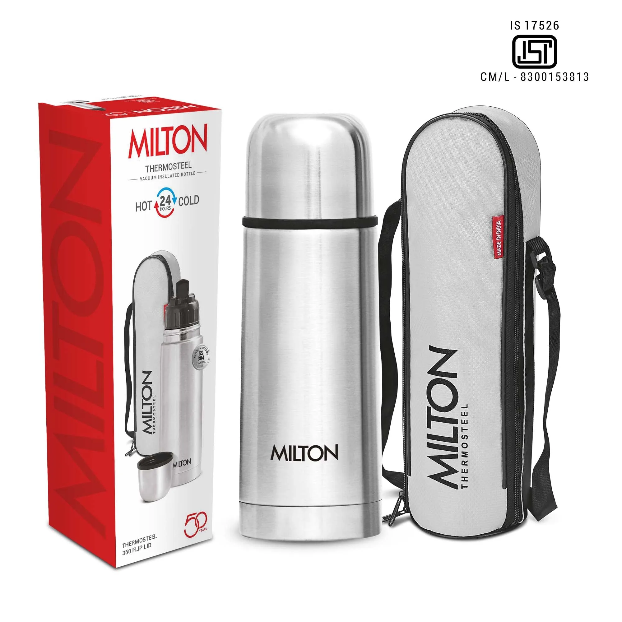 Personalized Flip Lid Thermosteel Bottle (Milton) - Image 7