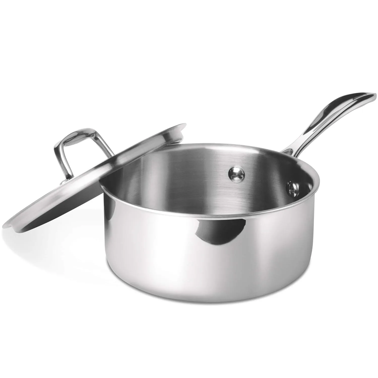 Personalized Sauce Pan With Lid - Triply (Milton Procook) - Image 2