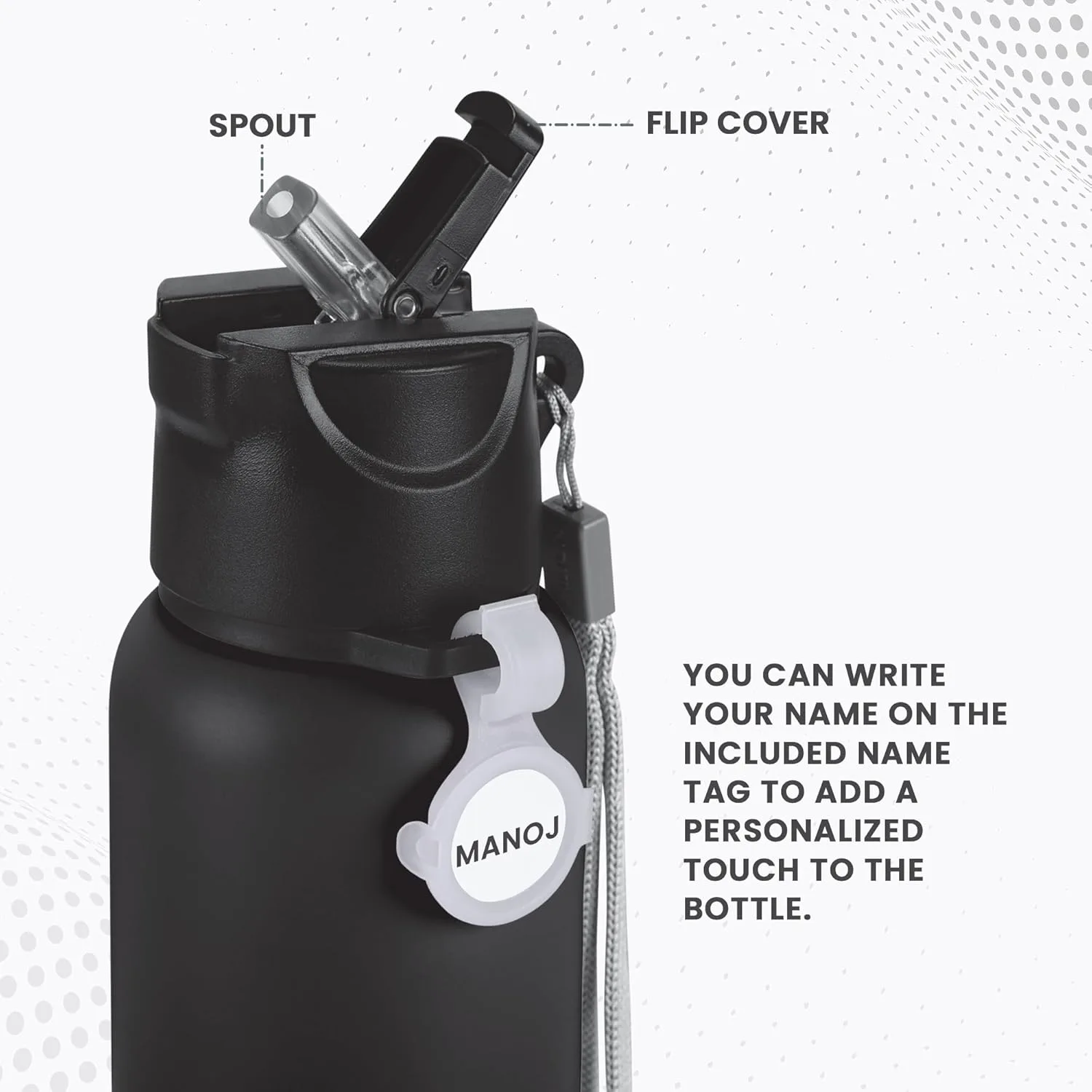Personalized SipStar Stainless Steel Bottle (Milton) - Image 5