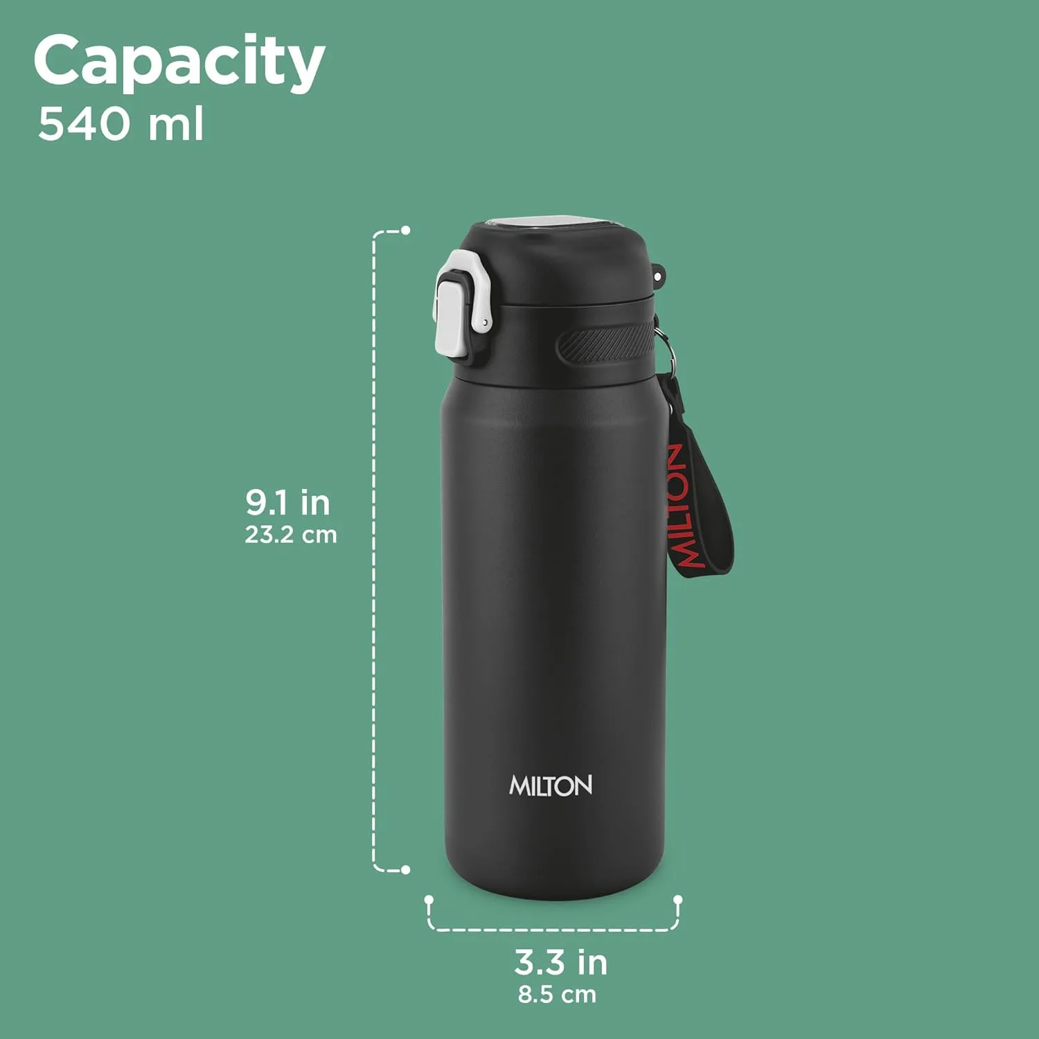 Personalized Swing Hot & Cold Thermosteel Bottle (Milton) - Image 2