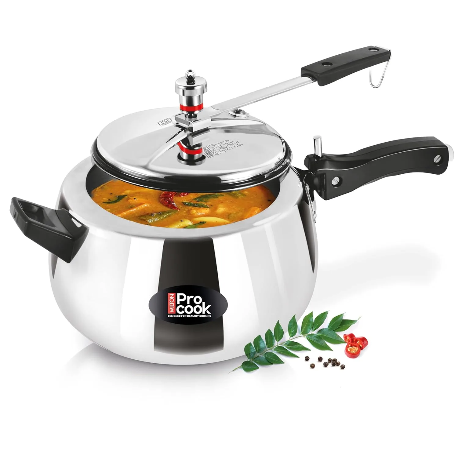Inner Lid Curve Aluminium Induction Pressure Cooker (Milton Procook) - Image 7